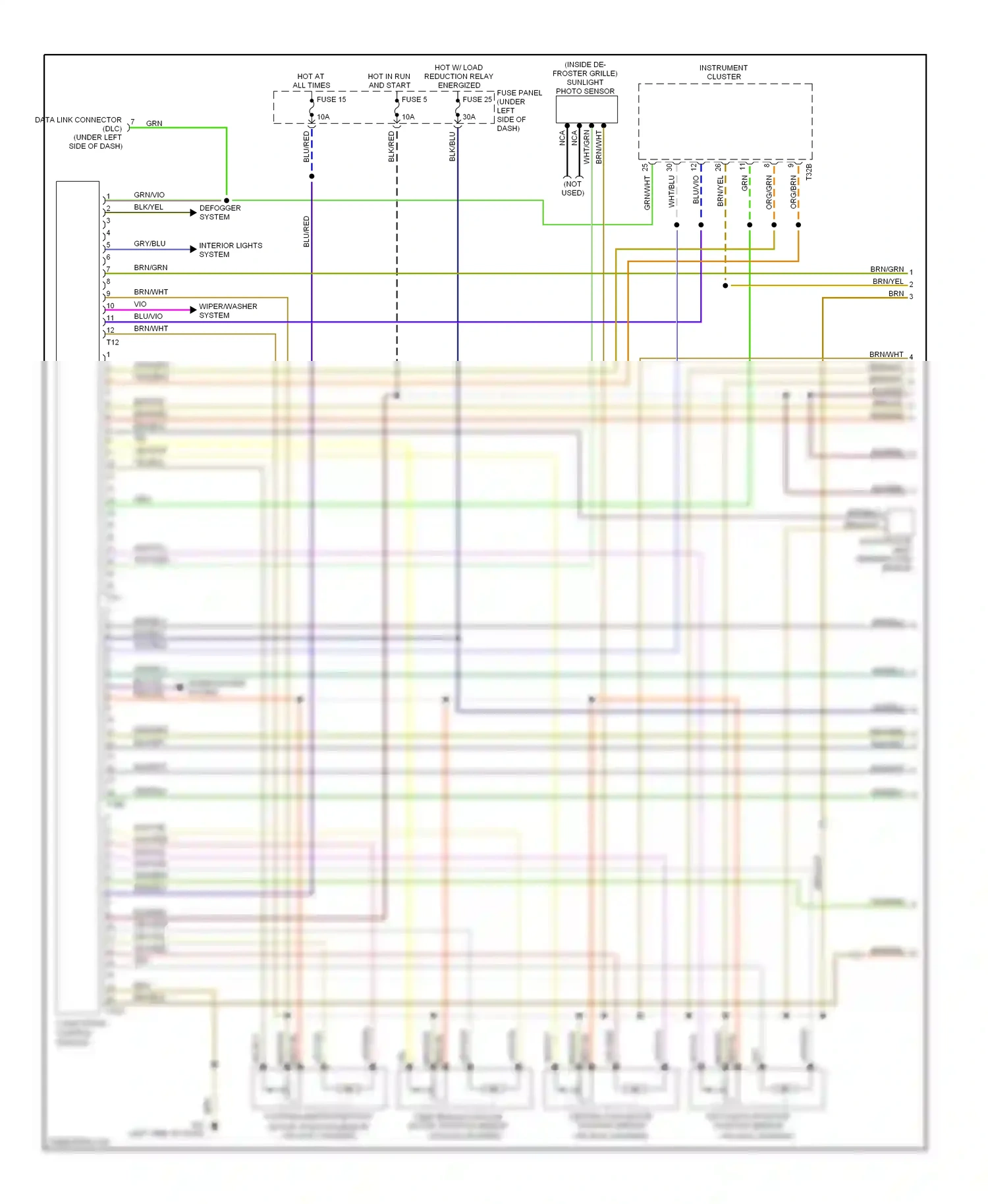 Wiring diagram blk/blu for Volkswagen Passat B5 facelift (2000-2005) (4 of 39)