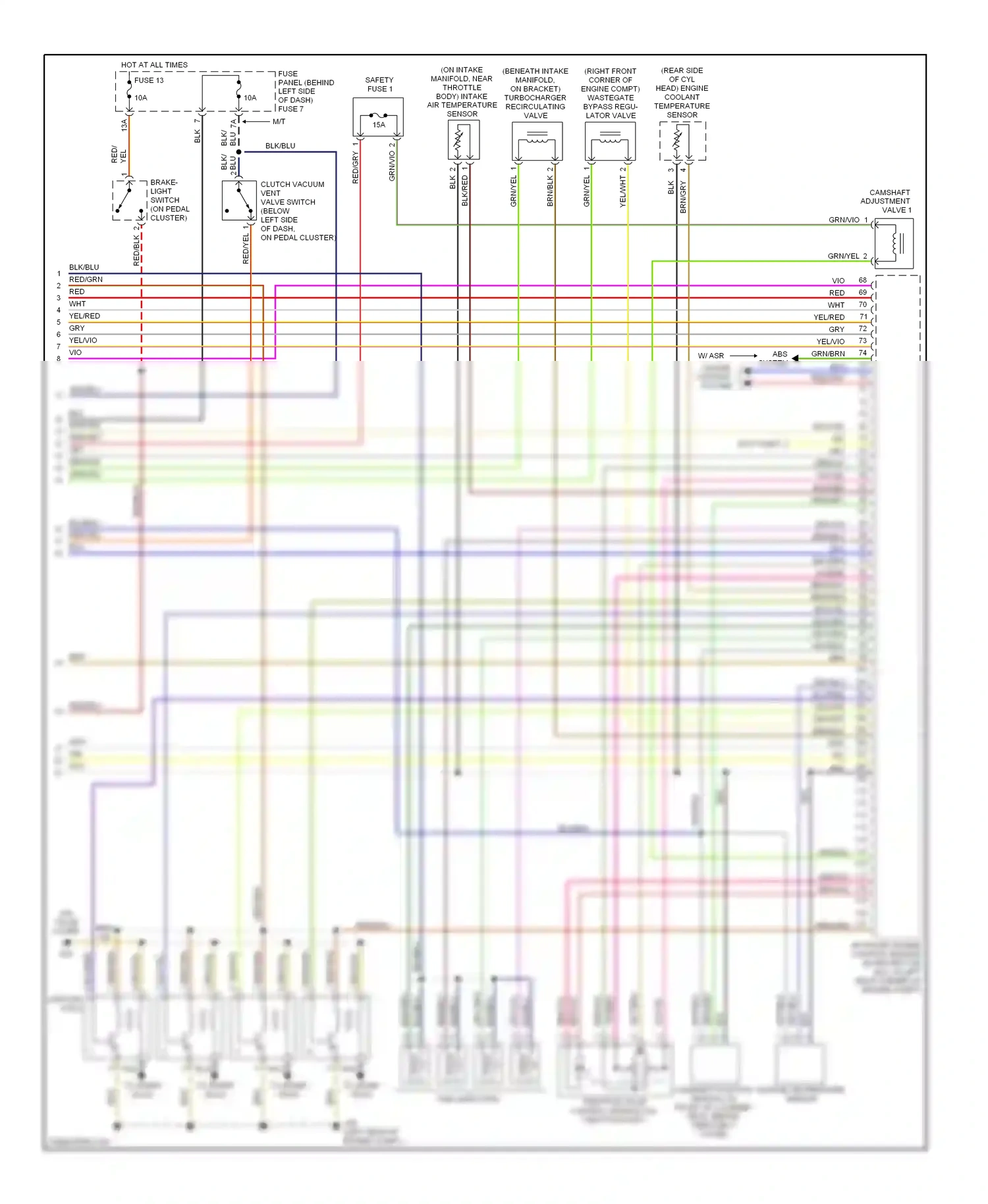 Wiring diagram blk/red for Volkswagen Passat B5 facelift (2000-2005) (18 of 25)