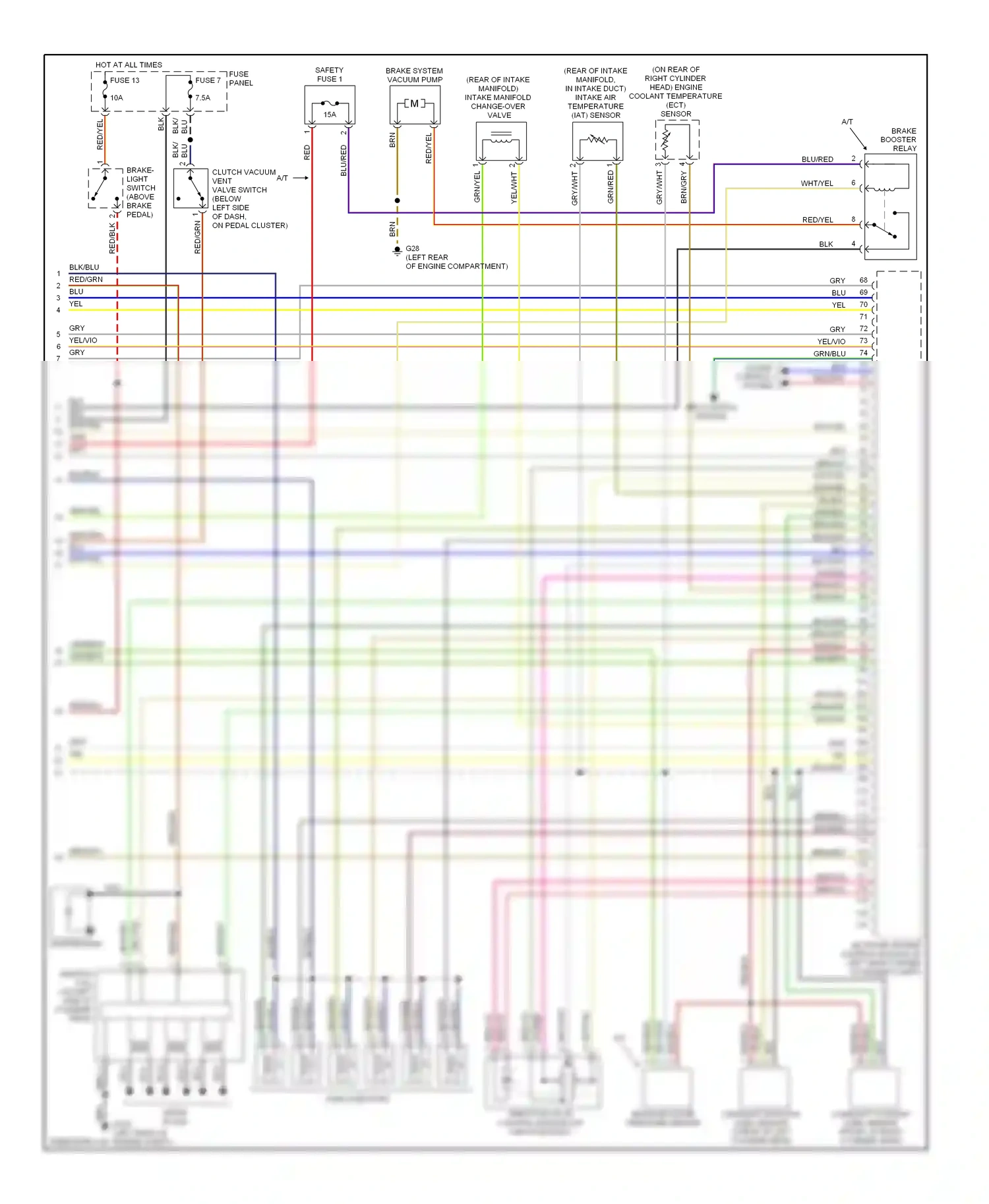 Wiring diagram blk/red for Volkswagen Passat B5 facelift (2000-2005) (19 of 25)