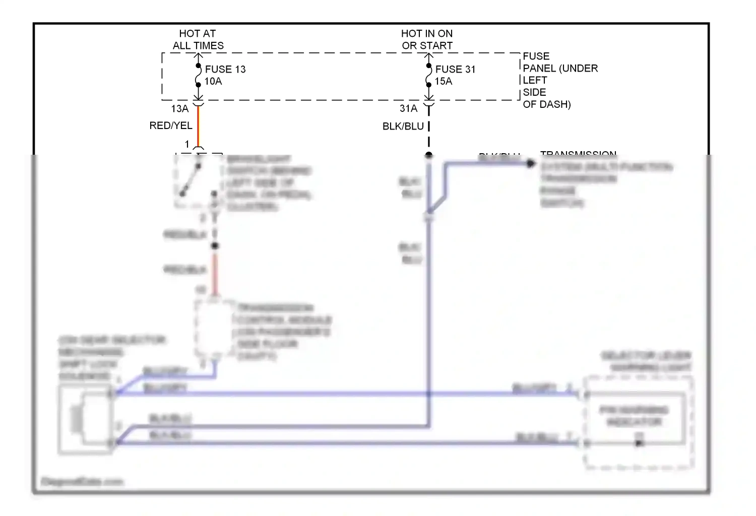 Wiring diagram blu/gry for Volkswagen Passat B5 facelift (2000-2005) (4 of 13)