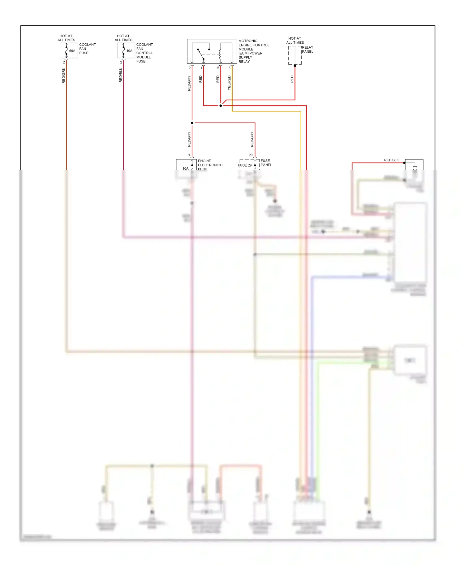 Wiring diagram climatronic control module for Volkswagen Passat B5 facelift (2000-2005) (9 of 12)
