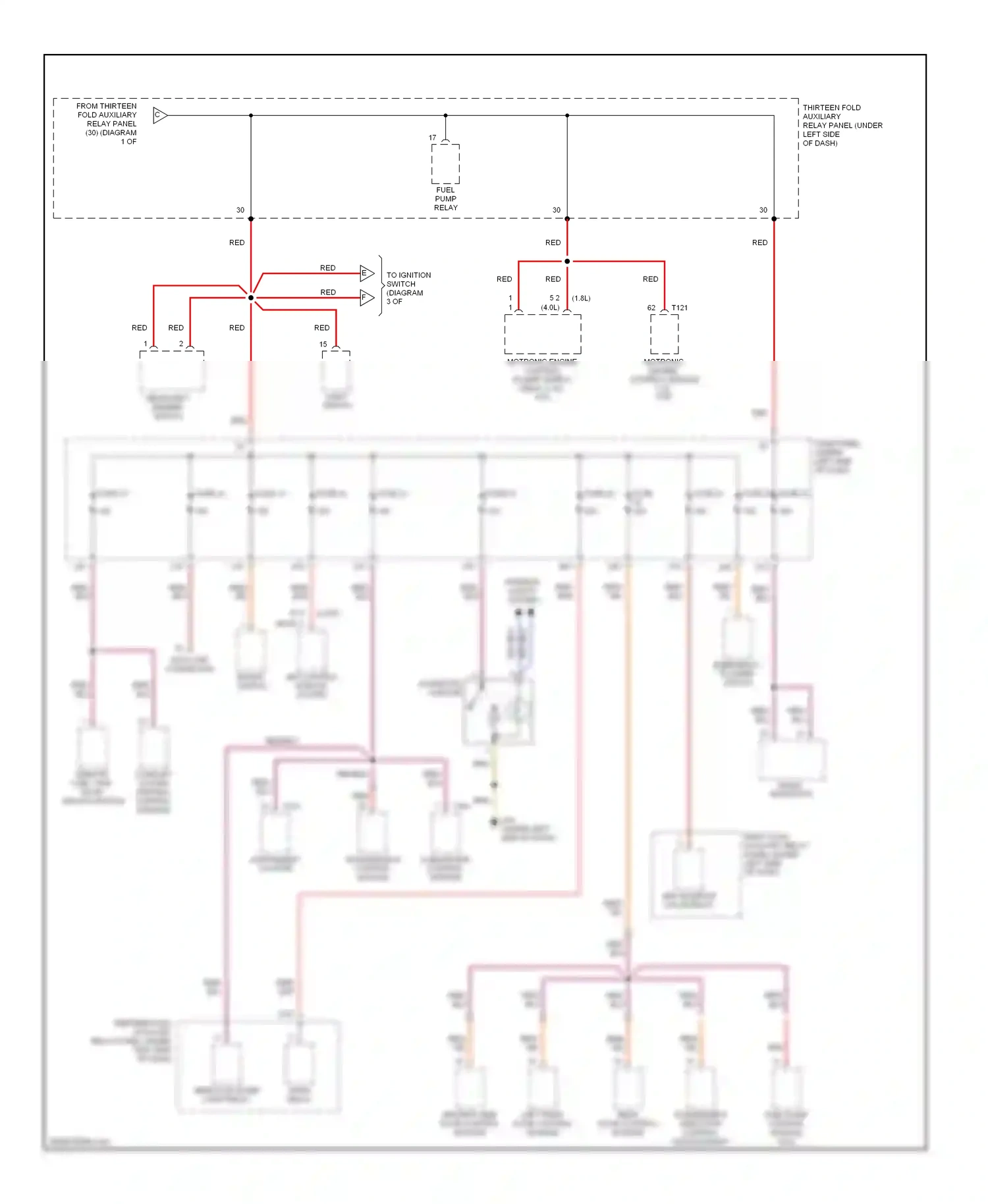 Wiring diagram data link connector for Volkswagen Passat B5 facelift (2000-2005) (2 of 3)
