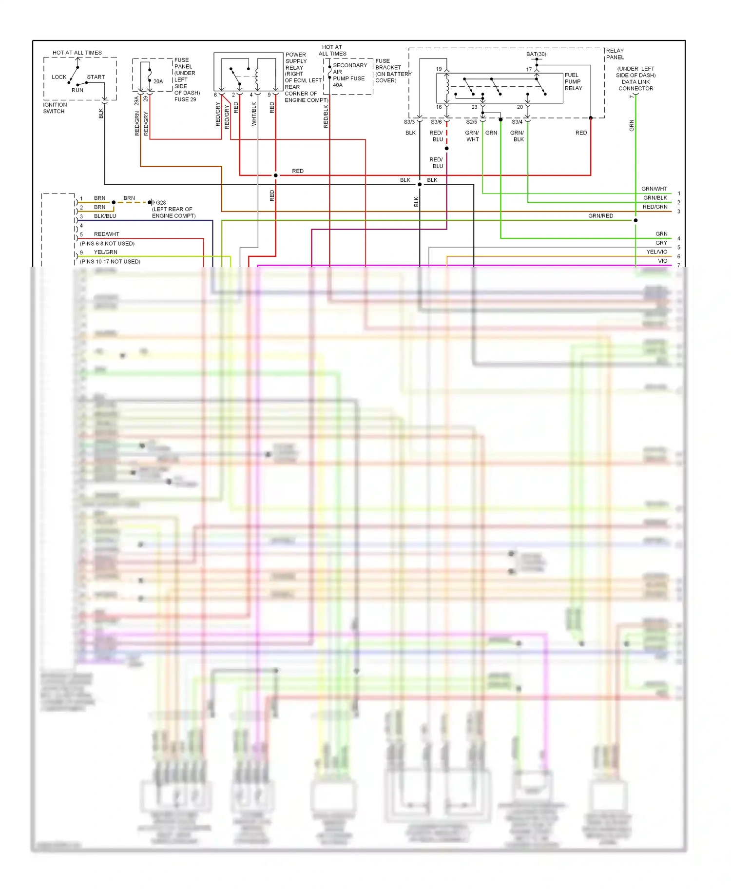 Wiring diagram heated oxygen for Volkswagen Passat B5 facelift (2000-2005) (1 of 4)