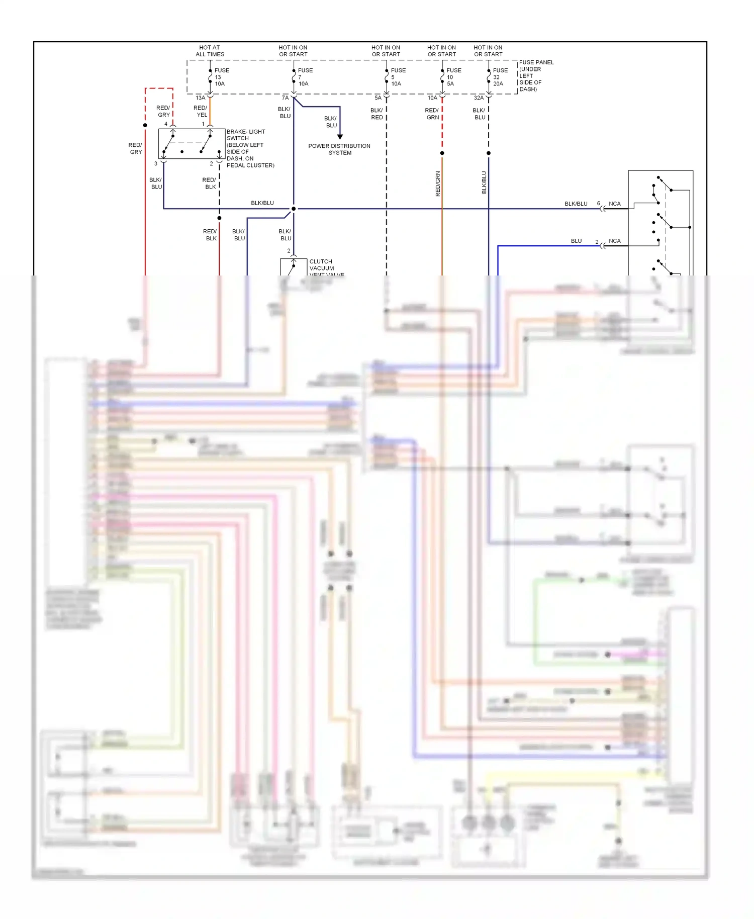 Wiring diagram red for Volkswagen Passat B5 facelift (2000-2005) (11 of 61)