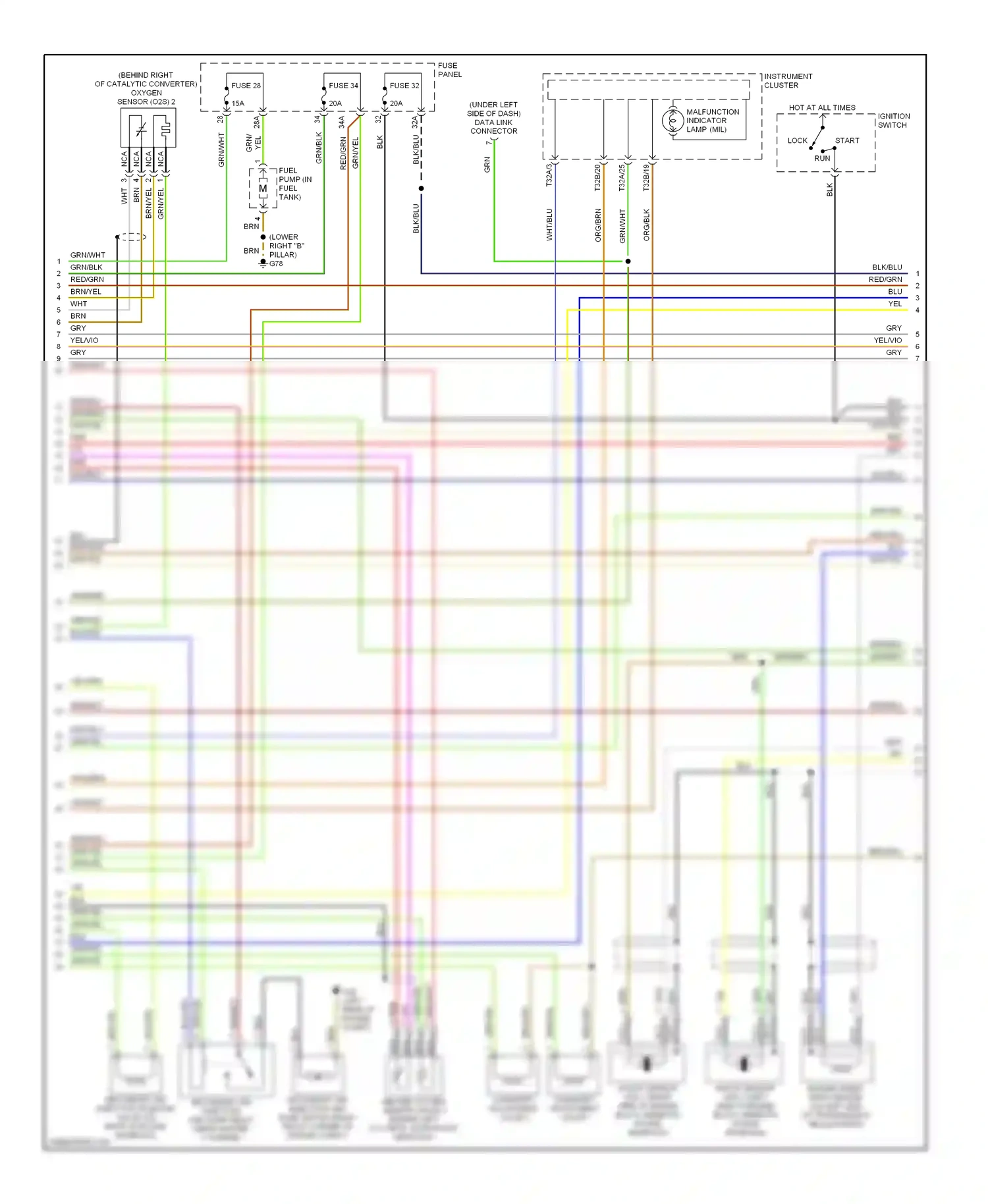 Wiring diagram red for Volkswagen Passat B5 facelift (2000-2005) (24 of 61)