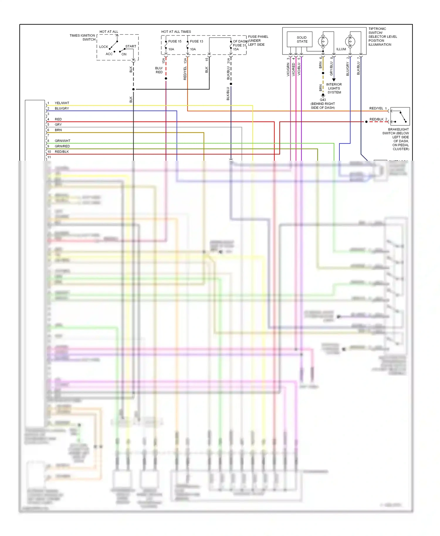 Wiring diagram red/blk for Volkswagen Passat B5 facelift (2000-2005) (31 of 33)