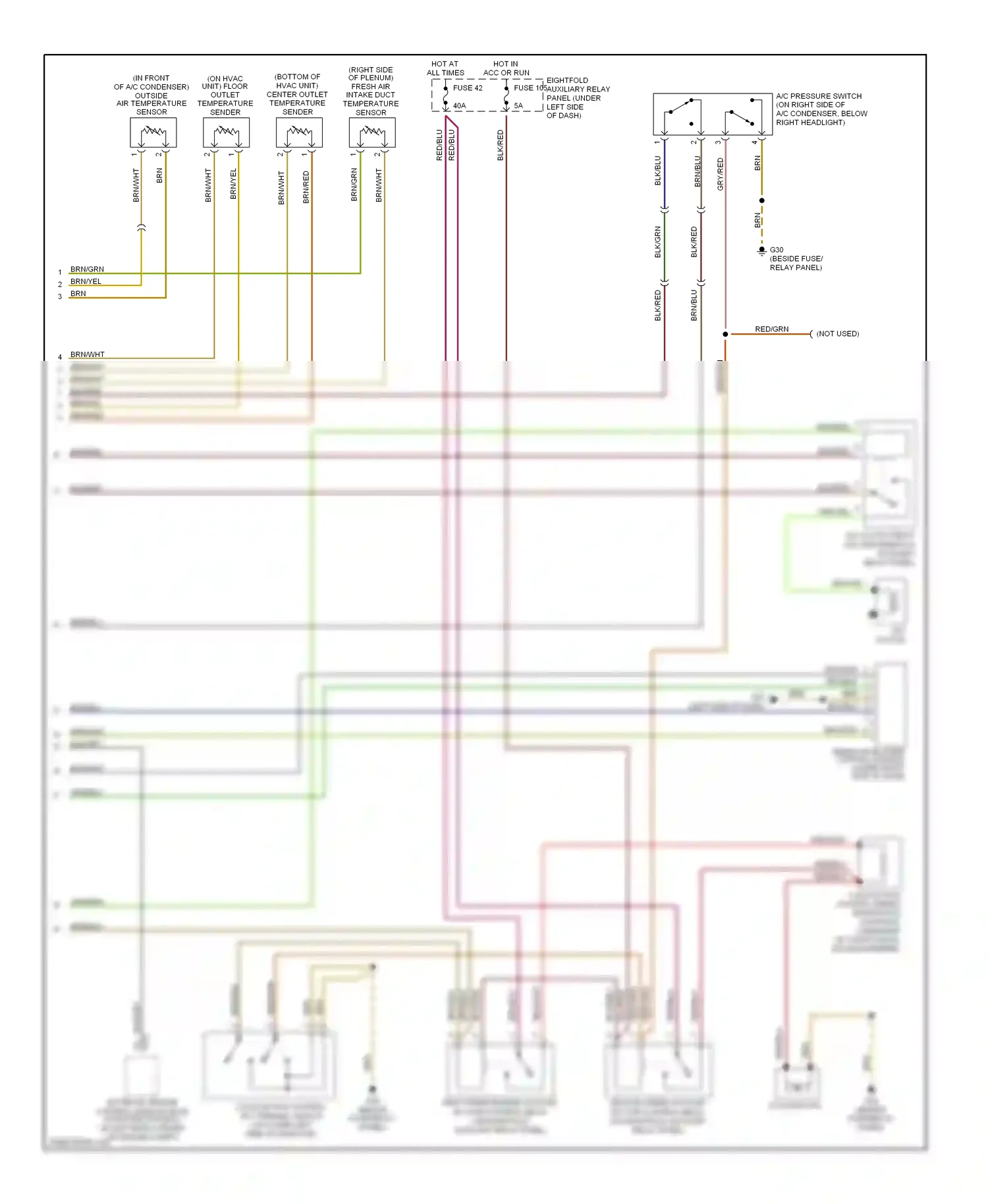 Wiring diagram red/blu for Volkswagen Passat B5 facelift (2000-2005) (2 of 37)