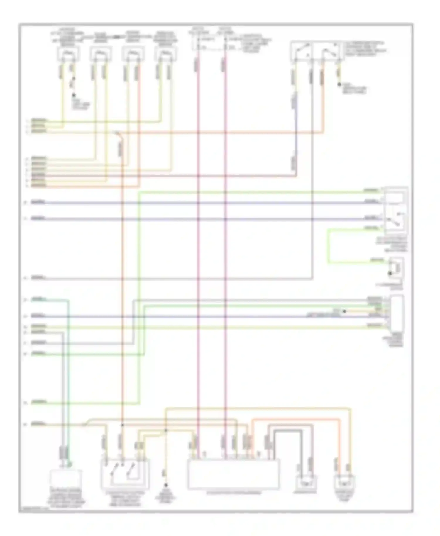 Passat Volkswagen B5 (1996-2001): Automatic a/c circuit (2 of 2)