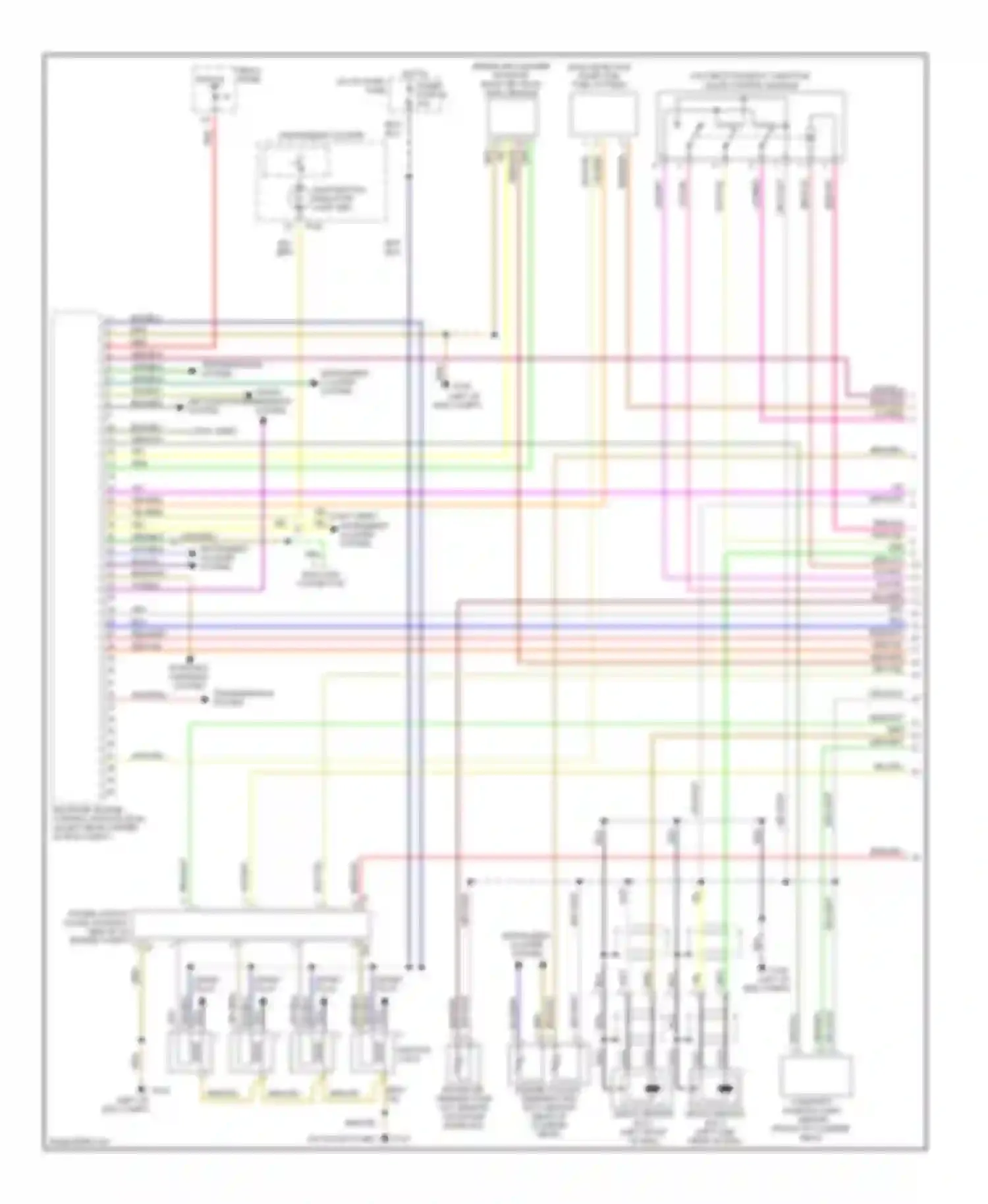 Passat Volkswagen B5 (1996-2001): Wiring diagram engine performance 1.8l turbos (1 of 2)