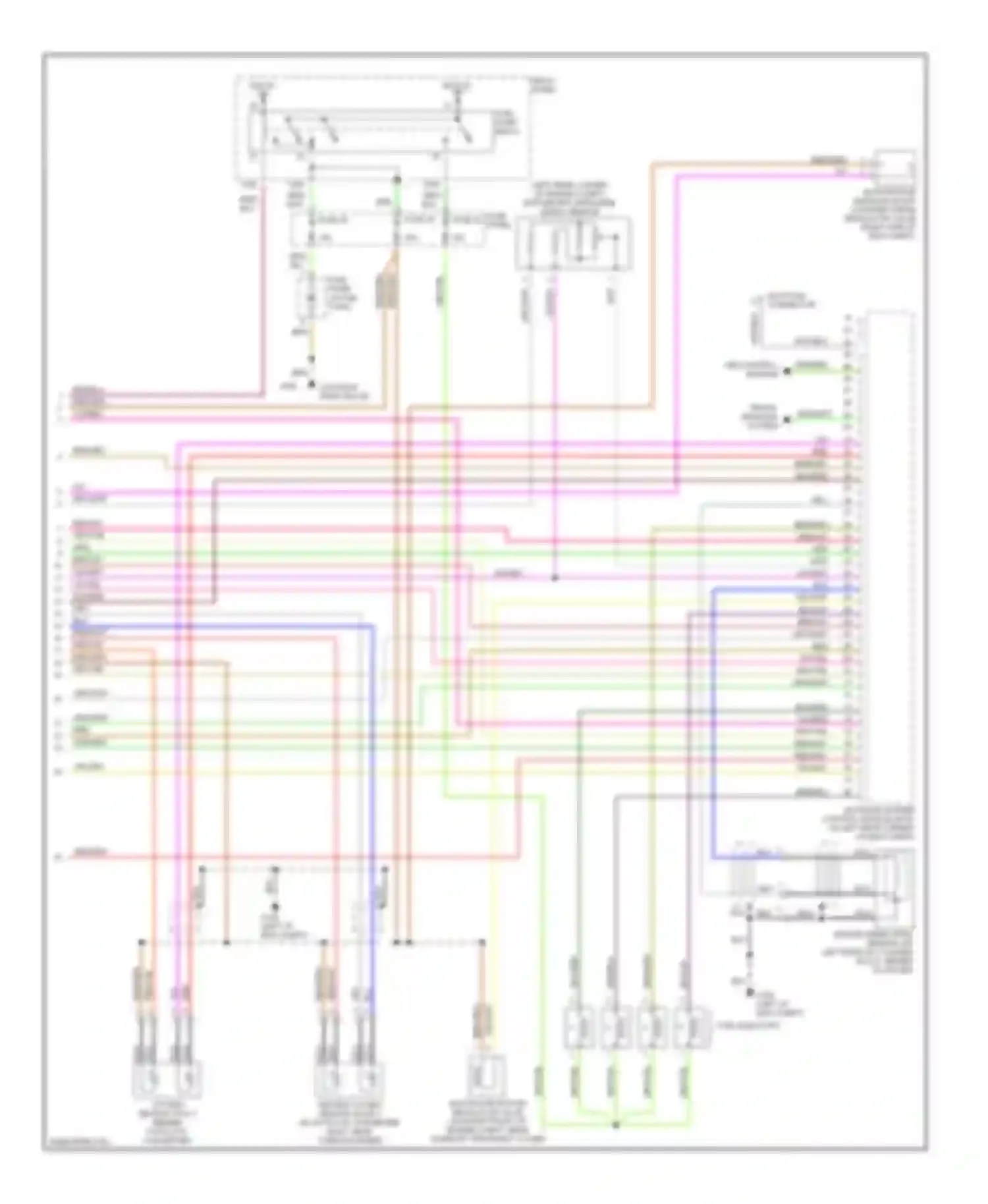 Passat Volkswagen B5 (1996-2001): Wiring diagram engine performance 1.8l turbos (2 of 2)