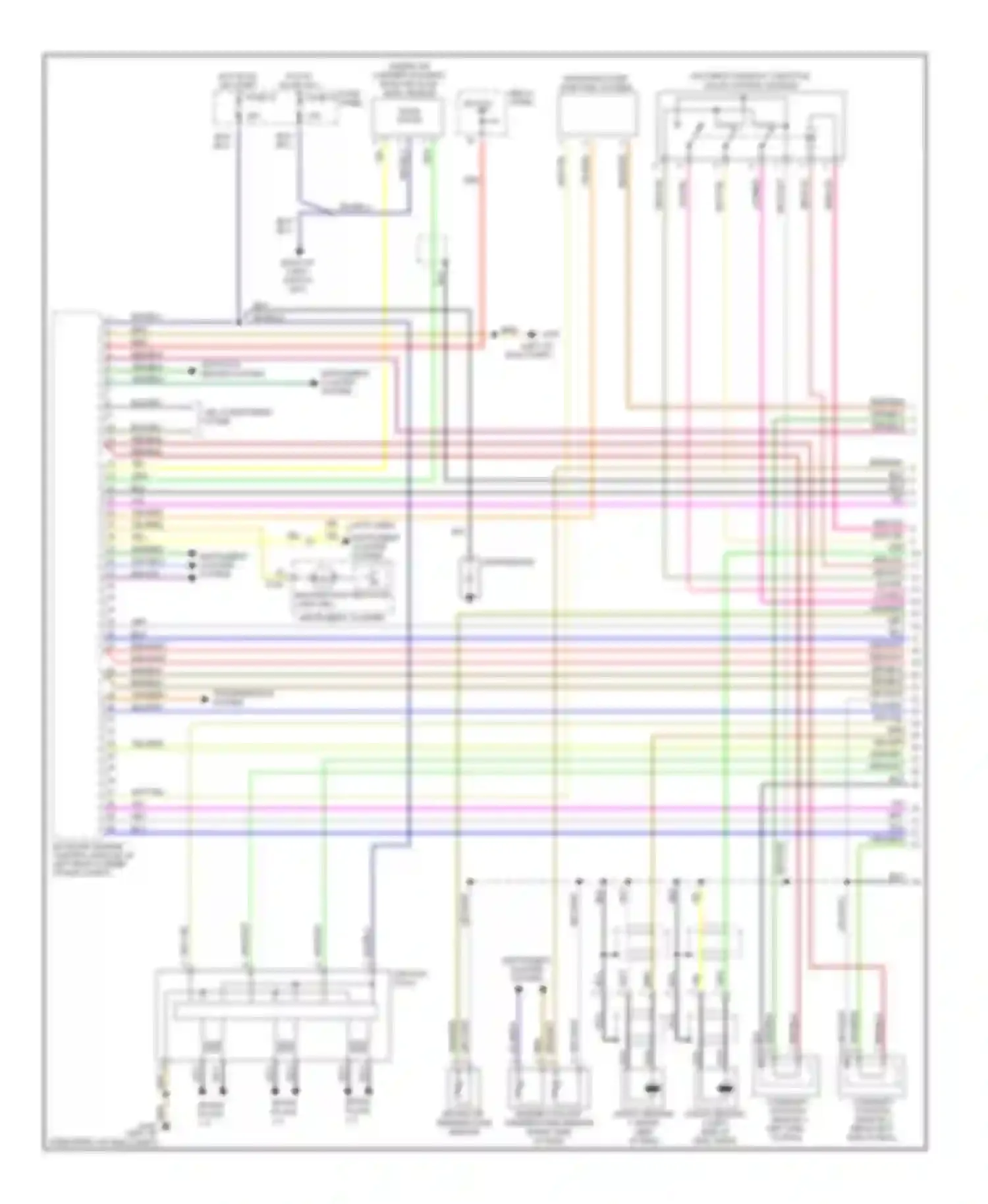 Passat Volkswagen B5 (1996-2001): Wiring diagram engine performance 2.8ls (1 of 2)