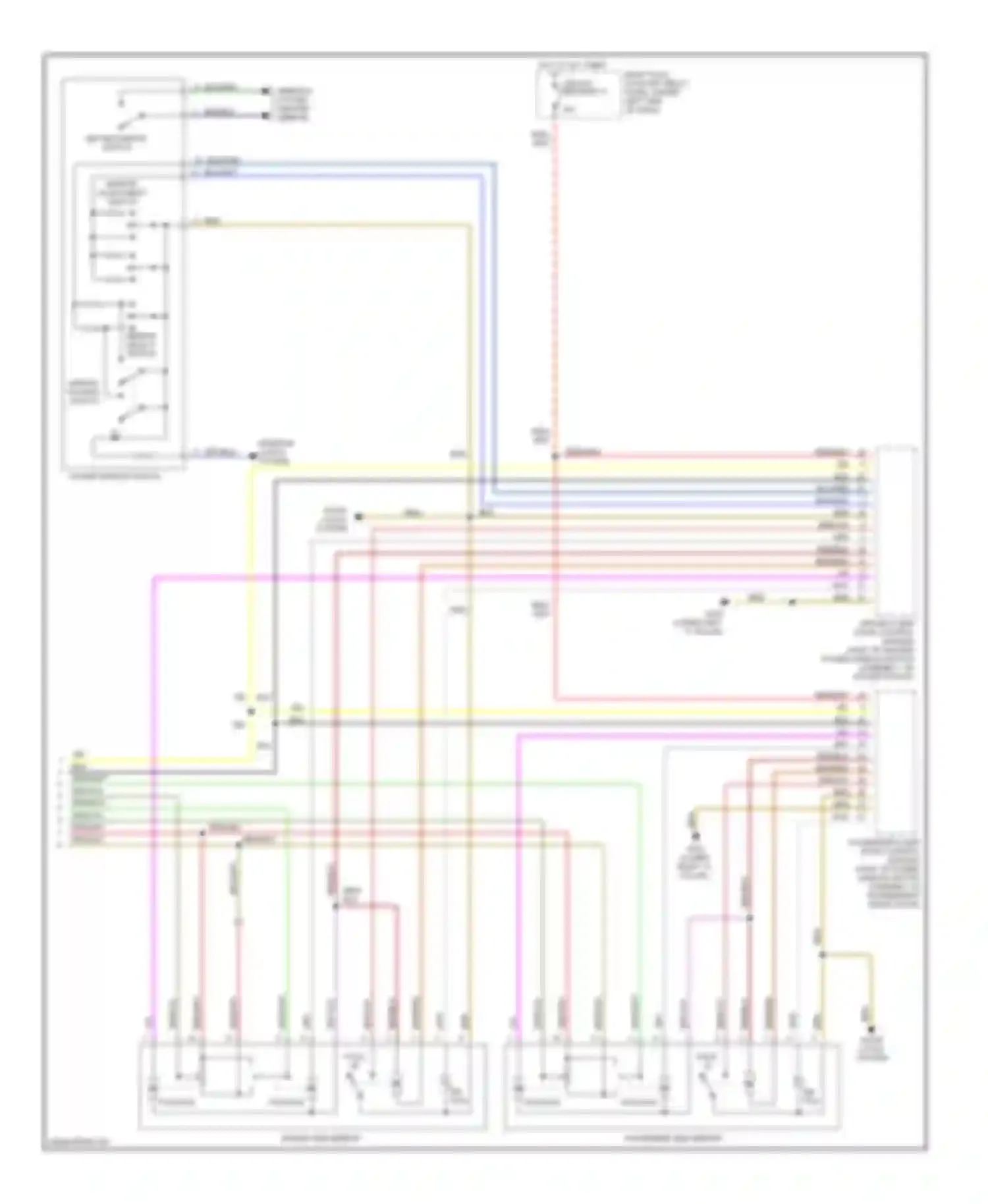 Passat Volkswagen B5 (1996-2001): Memory system circuits (2 of 2)