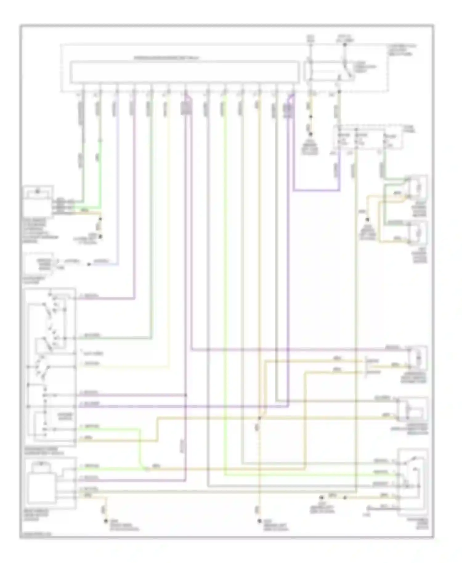Passat Volkswagen B5 (1996-2001): Wiper/washer circuit
