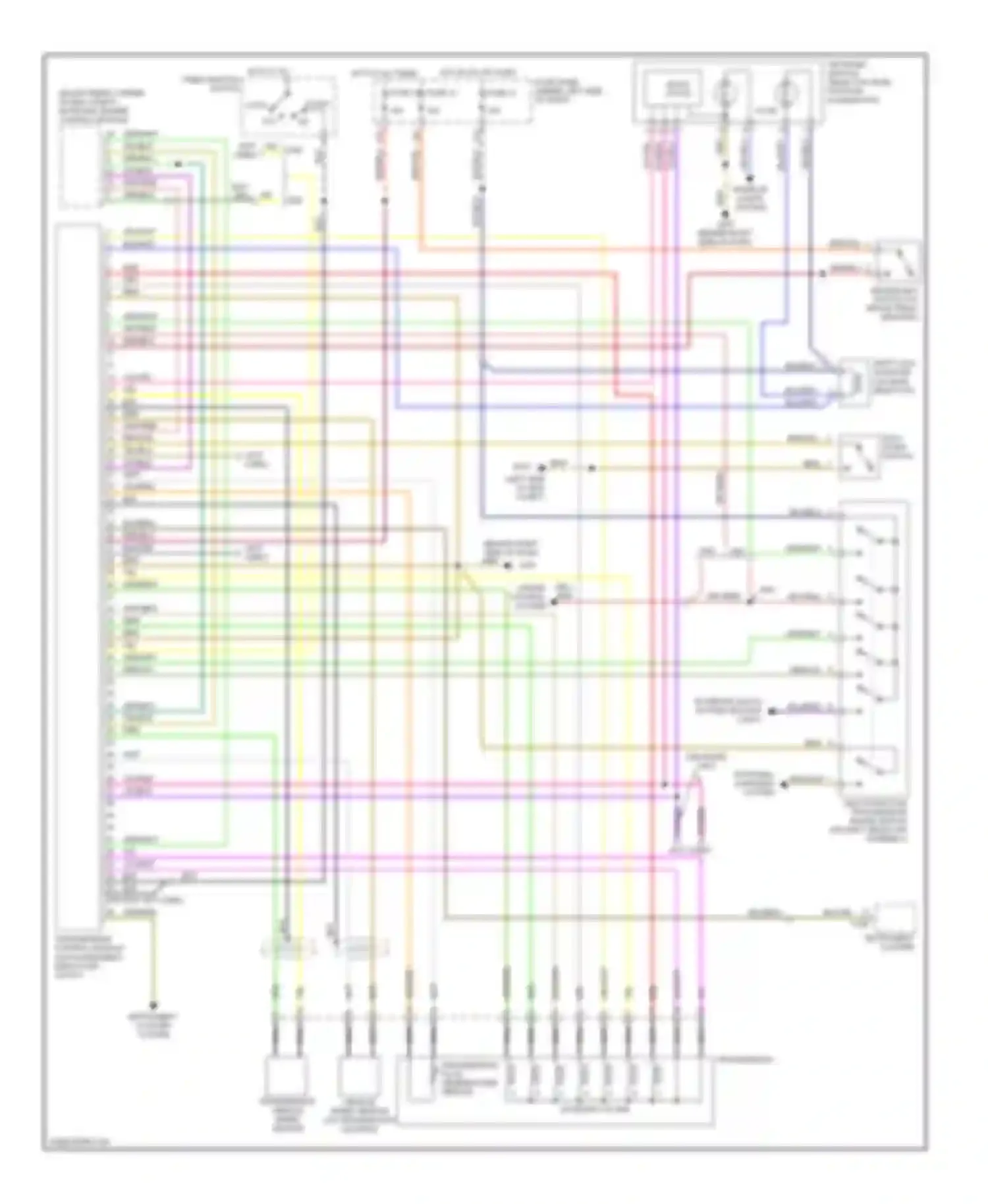 Wiring diagram 1999 model only for Volkswagen Passat B5 (1996-2001) (1 of 2)