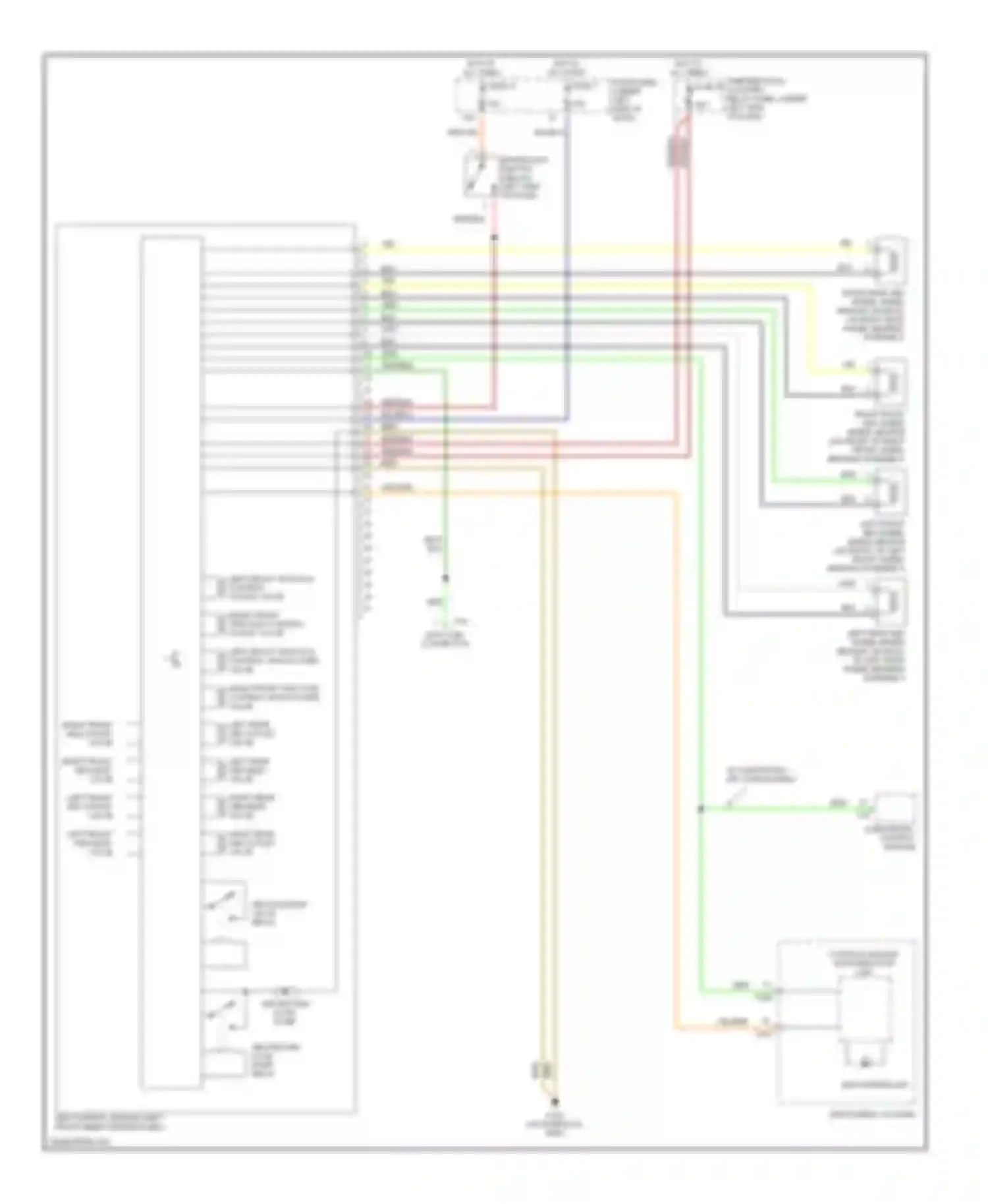 Wiring diagram abs return flow pump for Volkswagen Passat B5 (1996-2001) (1 of 2)