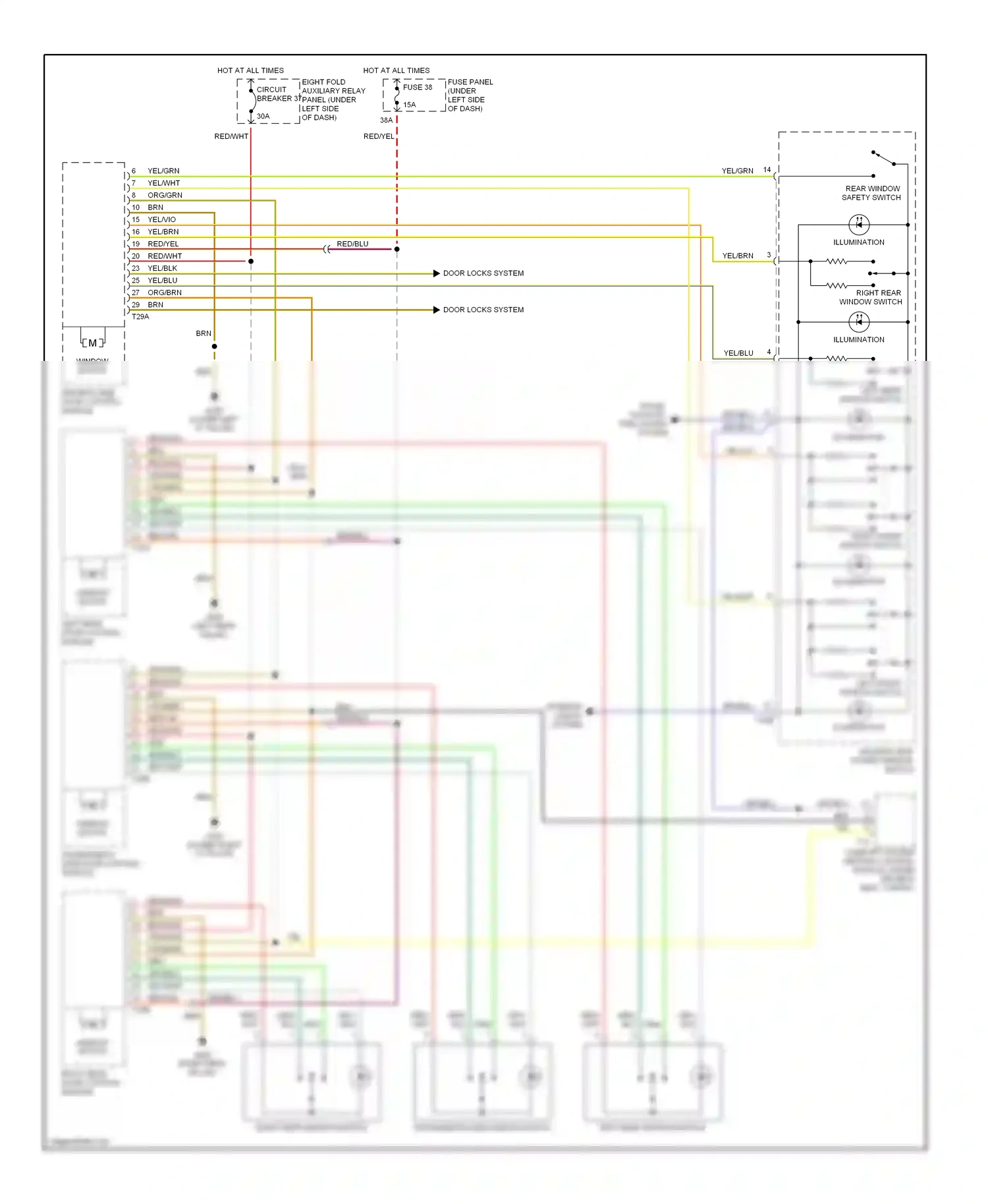 Wiring diagram blu for Volkswagen Passat B5 (1996-2001) (32 of 36)