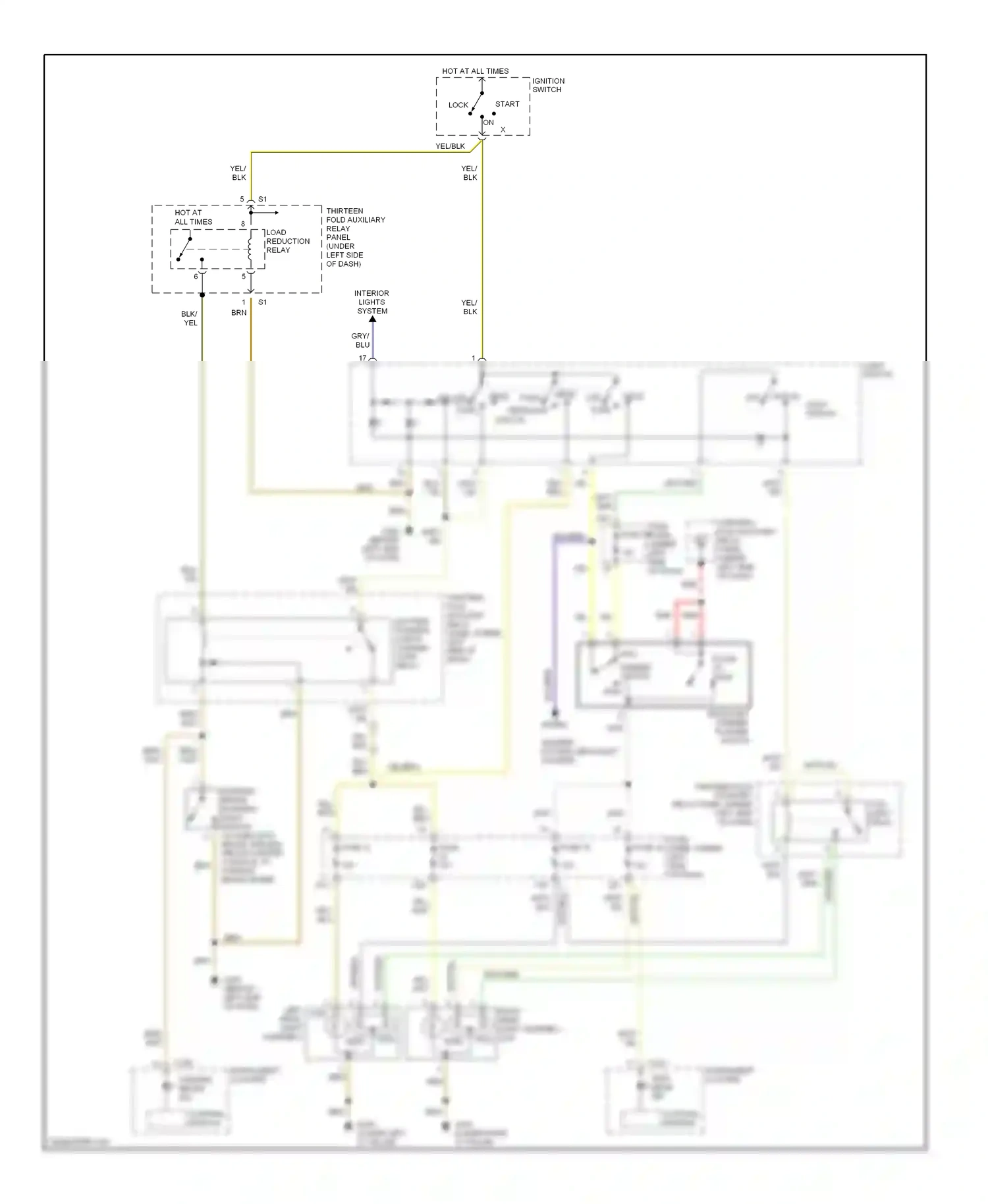 Wiring diagram blu for Volkswagen Passat B5 (1996-2001) (14 of 36)