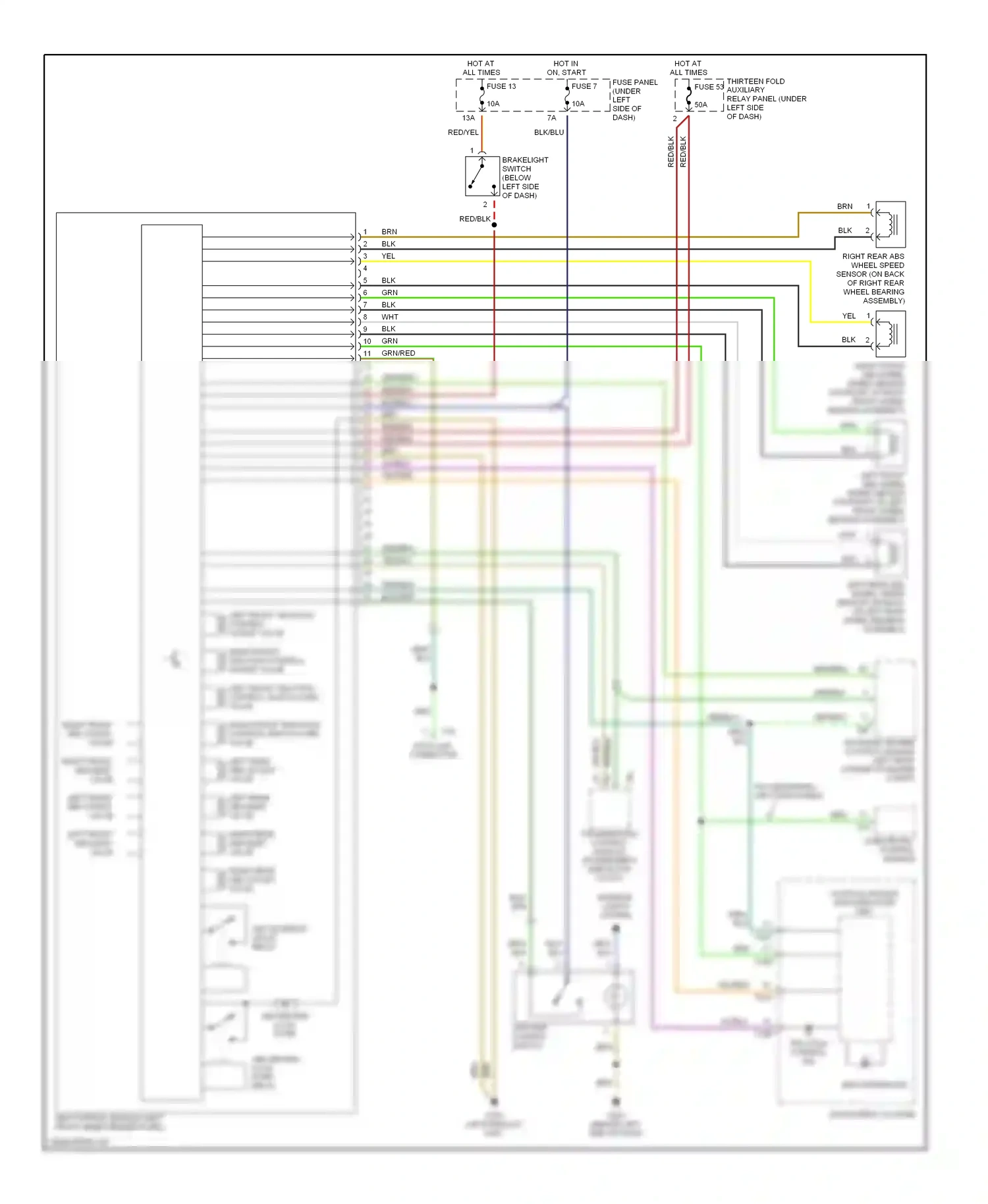 Wiring diagram blu for Volkswagen Passat B5 (1996-2001) (1 of 36)