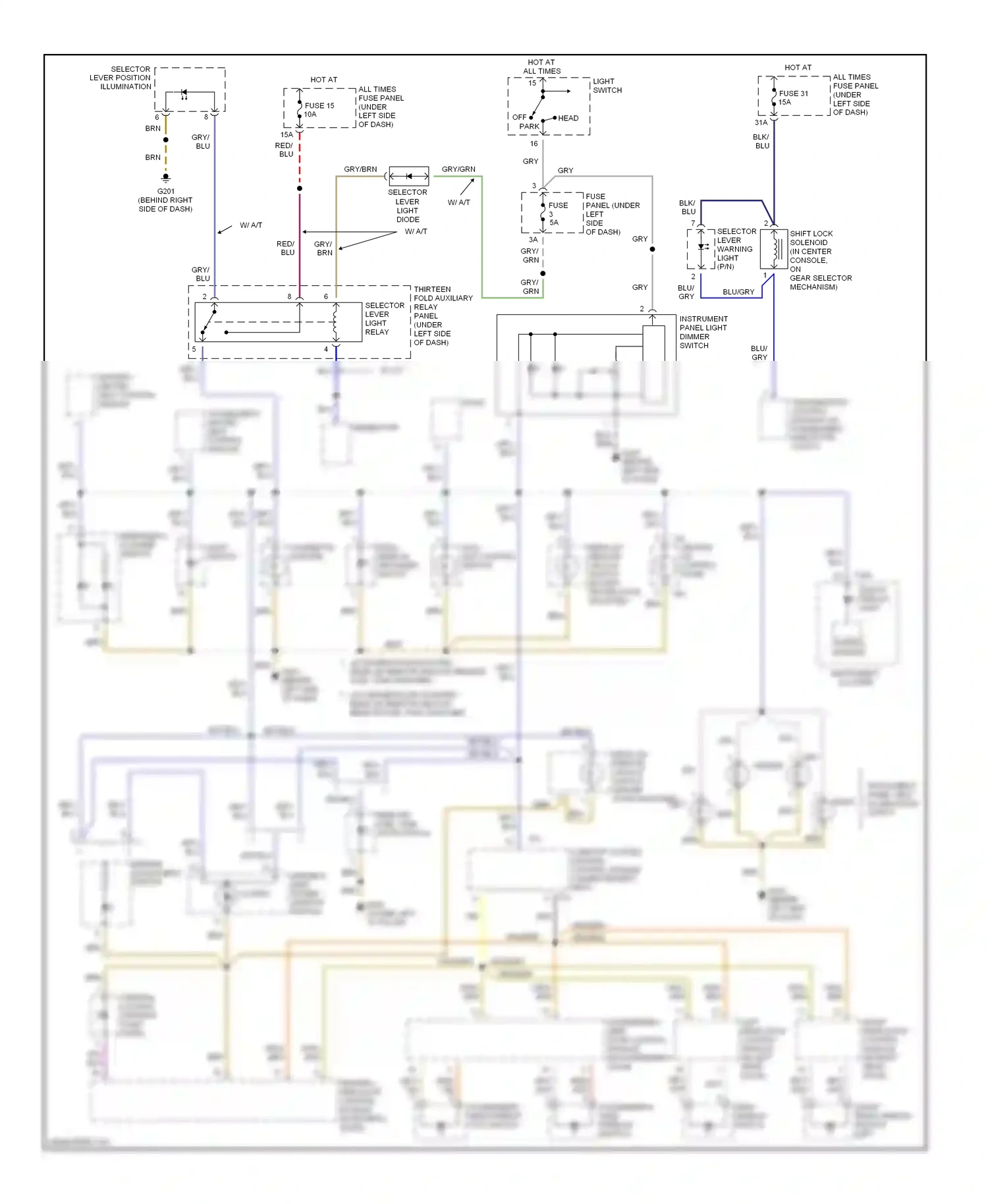 Wiring diagram blu for Volkswagen Passat B5 (1996-2001) (16 of 36)