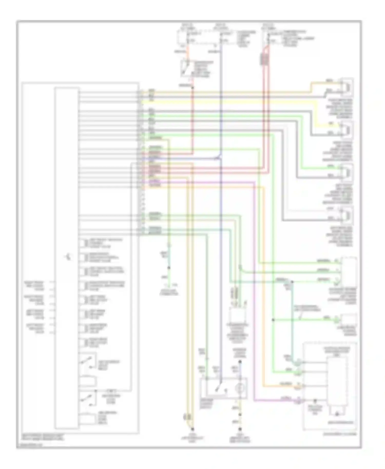 Wiring diagram climatronic control module for Volkswagen Passat B5 (1996-2001) (2 of 7)