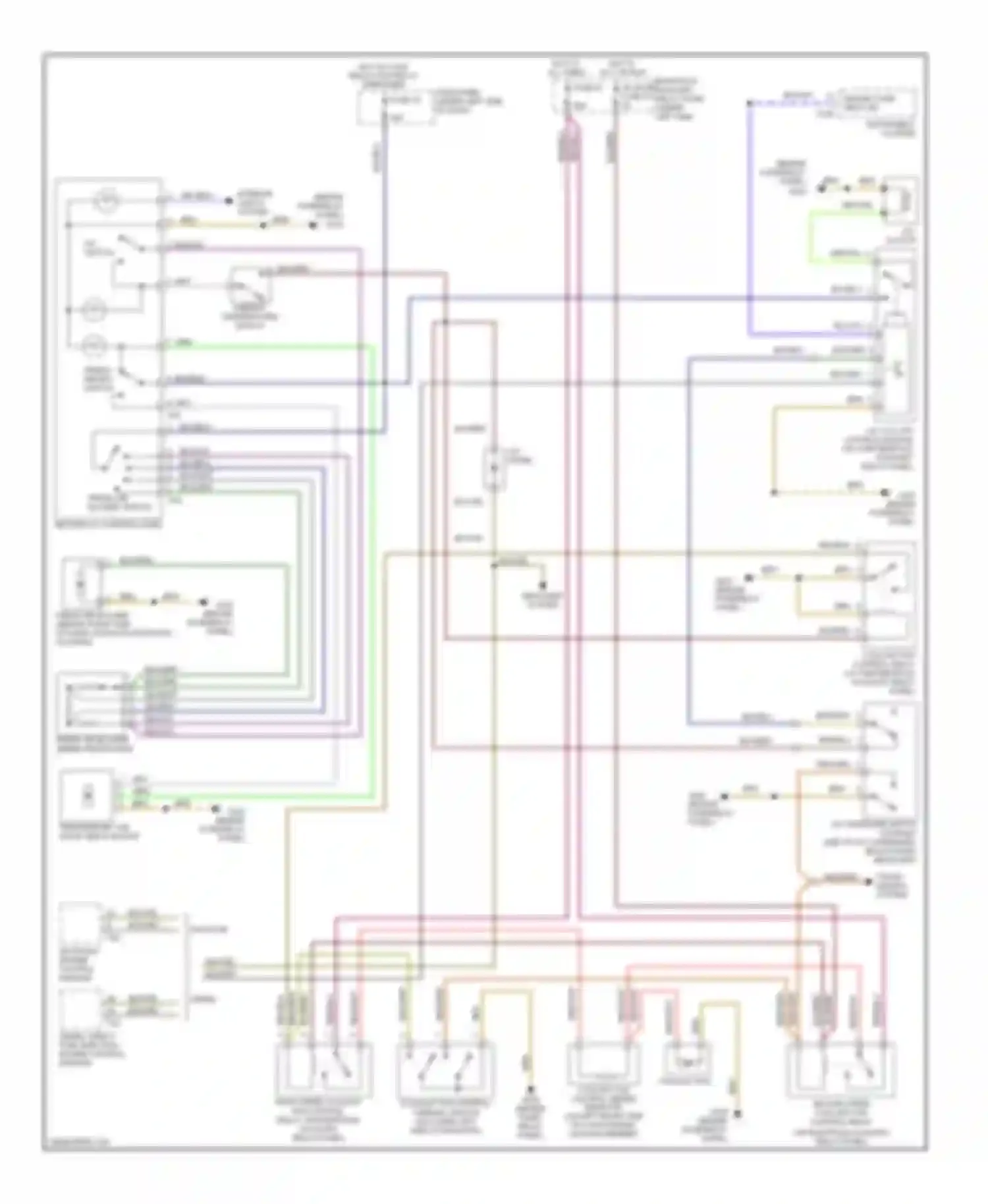 Wiring diagram defogger system for Volkswagen Passat B5 (1996-2001) (5 of 7)