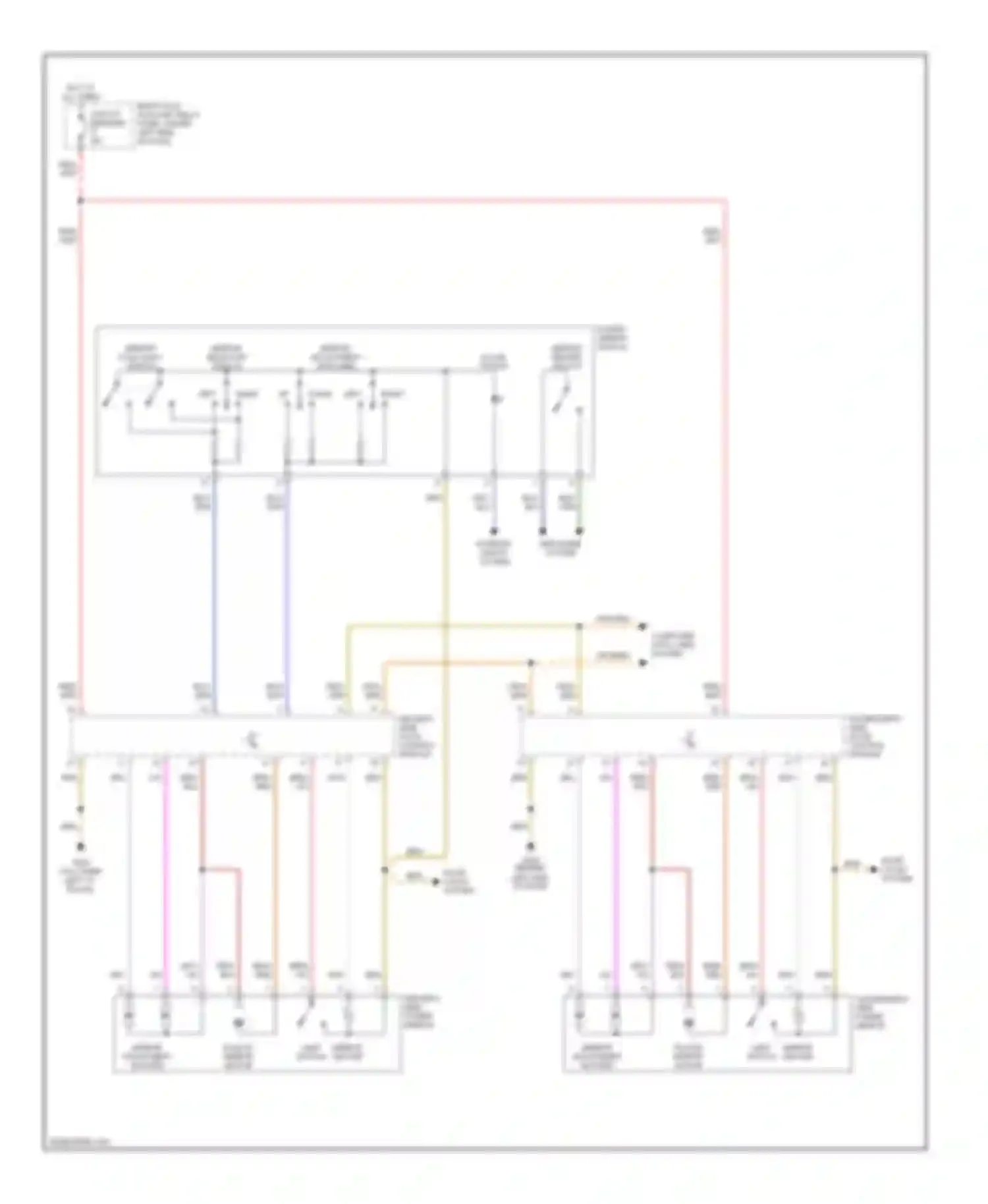 Wiring diagram defogger system for Volkswagen Passat B5 (1996-2001) (7 of 7)