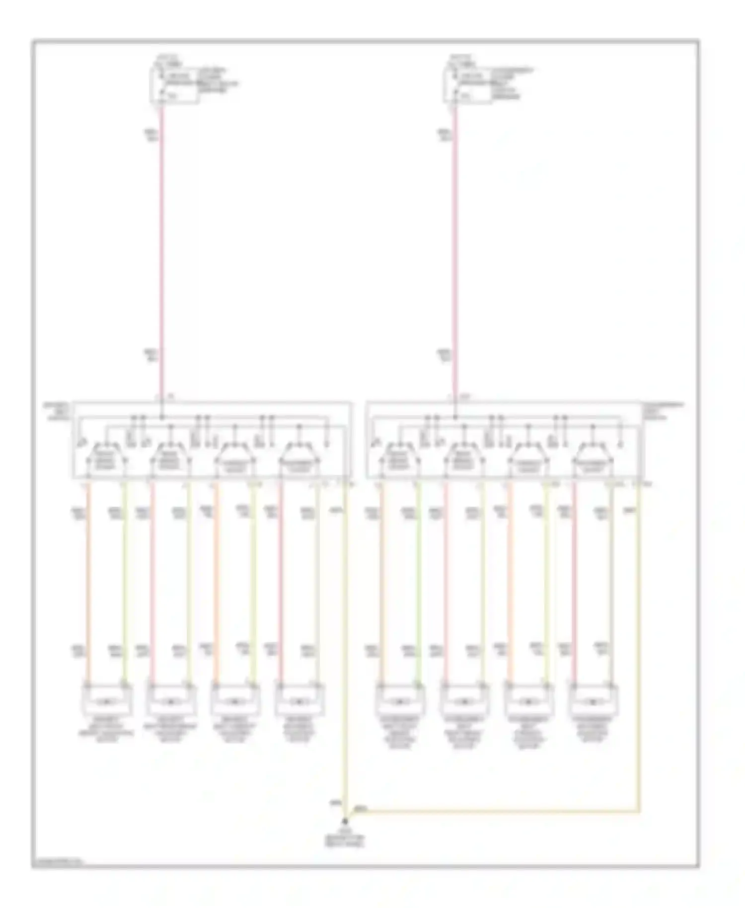 Wiring diagram front height adjust for Volkswagen Passat B5 (1996-2001) (1 of 1)