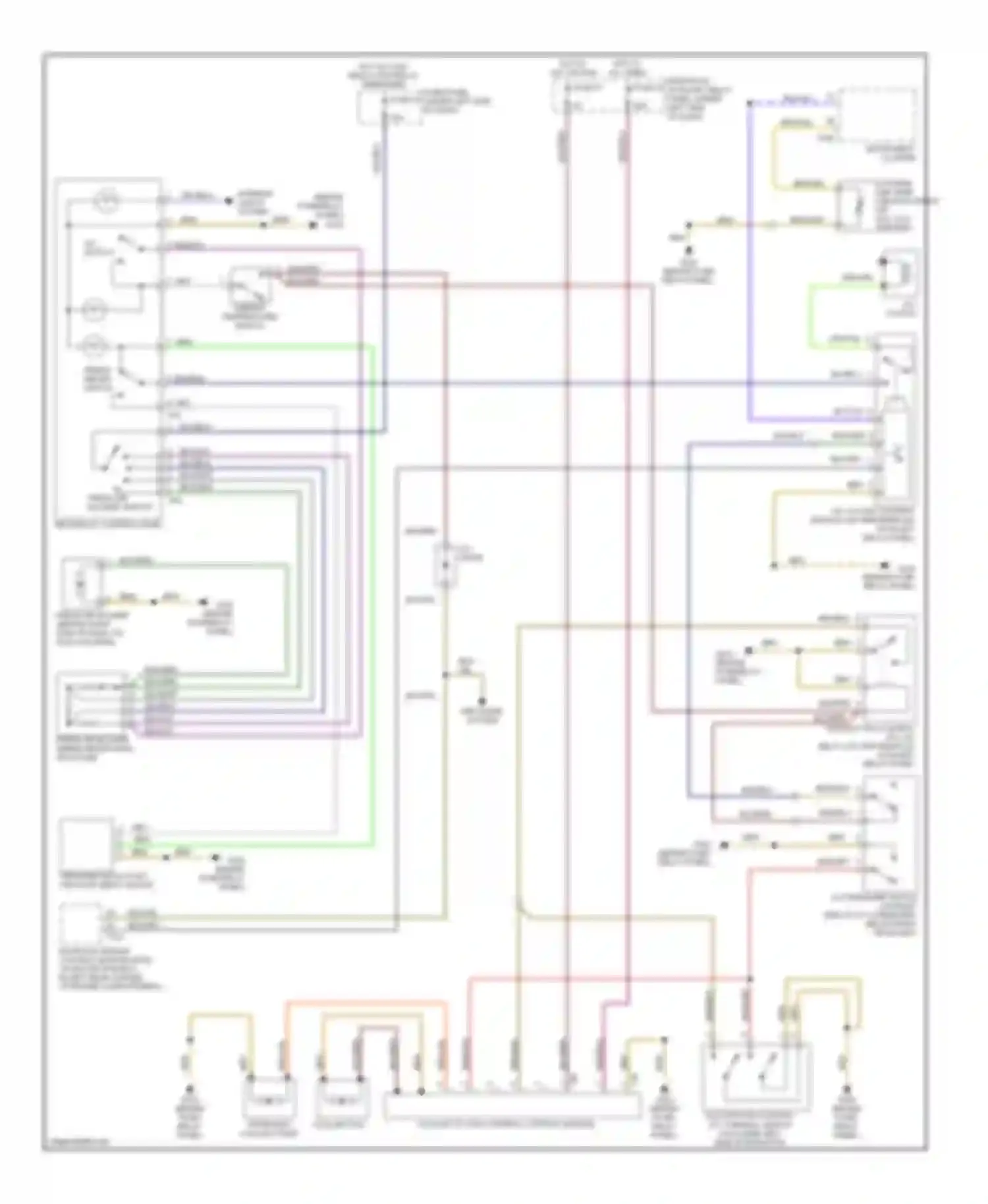 Wiring diagram instrument cluster for Volkswagen Passat B5 (1996-2001) (8 of 23)