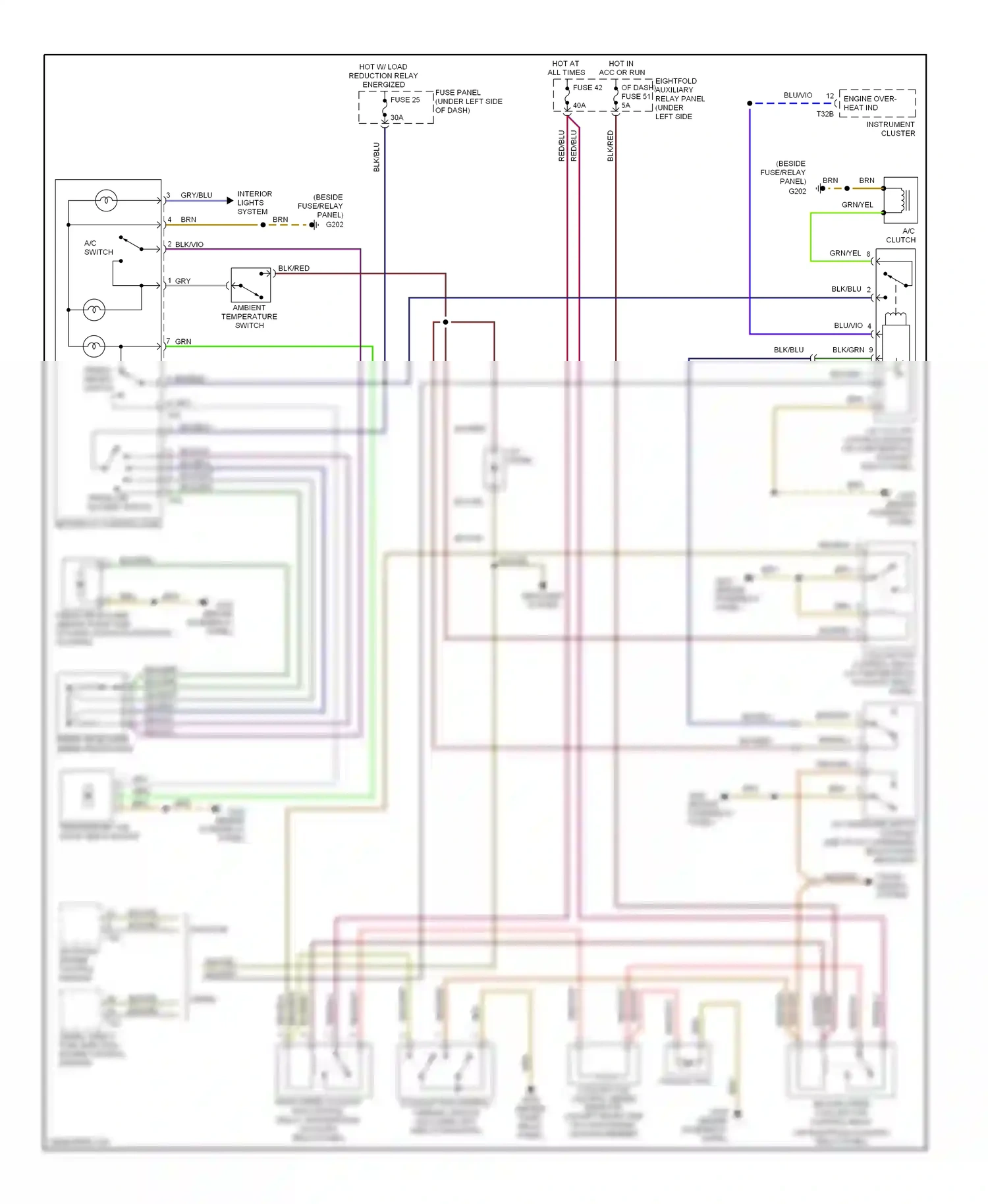 Volkswagen Passat B5 (1996-2001) motronic engine control module wiring diagram  (1 of 3)