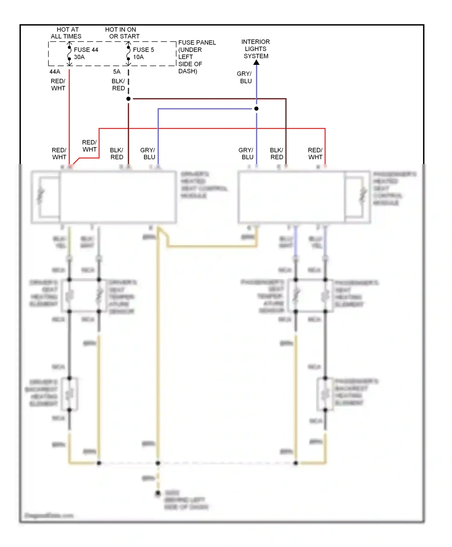 Wiring diagram nca for Volkswagen Passat B5 (1996-2001) (15 of 22)
