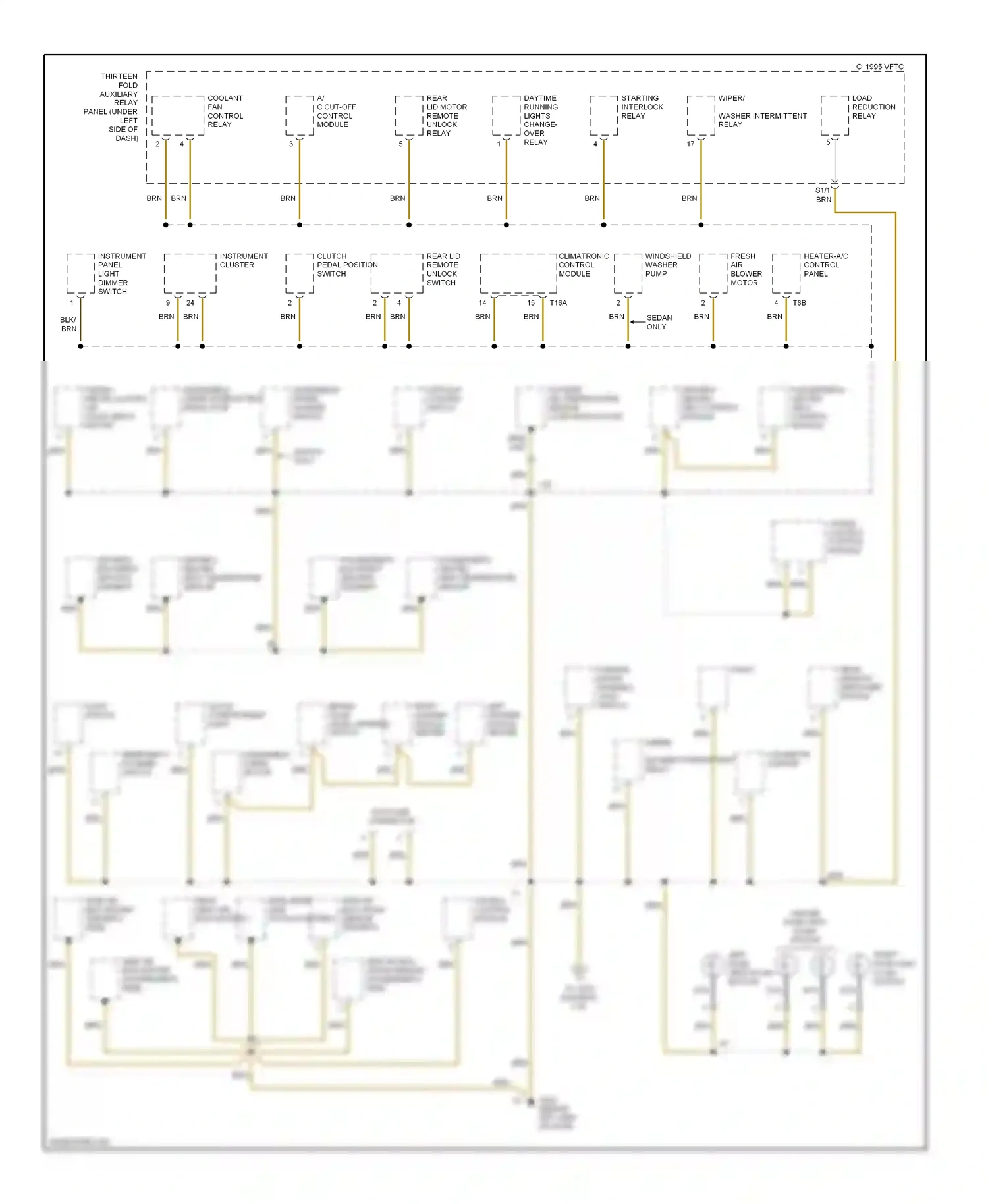 Wiring diagram nca for Volkswagen Passat B5 (1996-2001) (13 of 22)