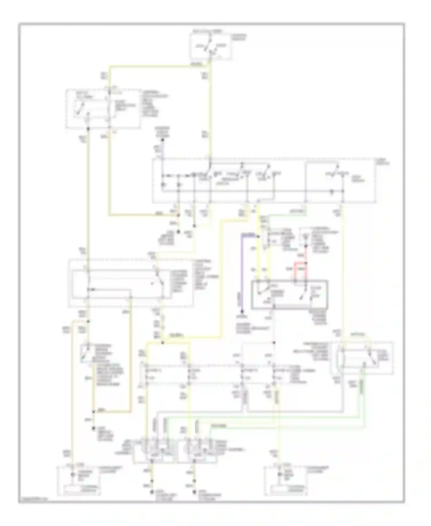 Wiring diagram on fog light switch for Volkswagen Passat B5 (1996-2001) (1 of 1)