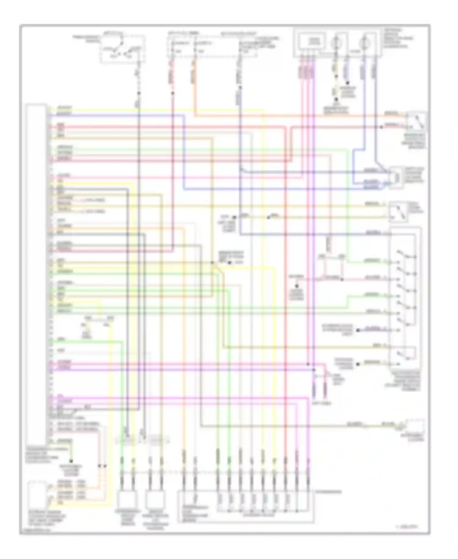 Wiring diagram org/blk for Volkswagen Passat B5 (1996-2001) (1 of 2)