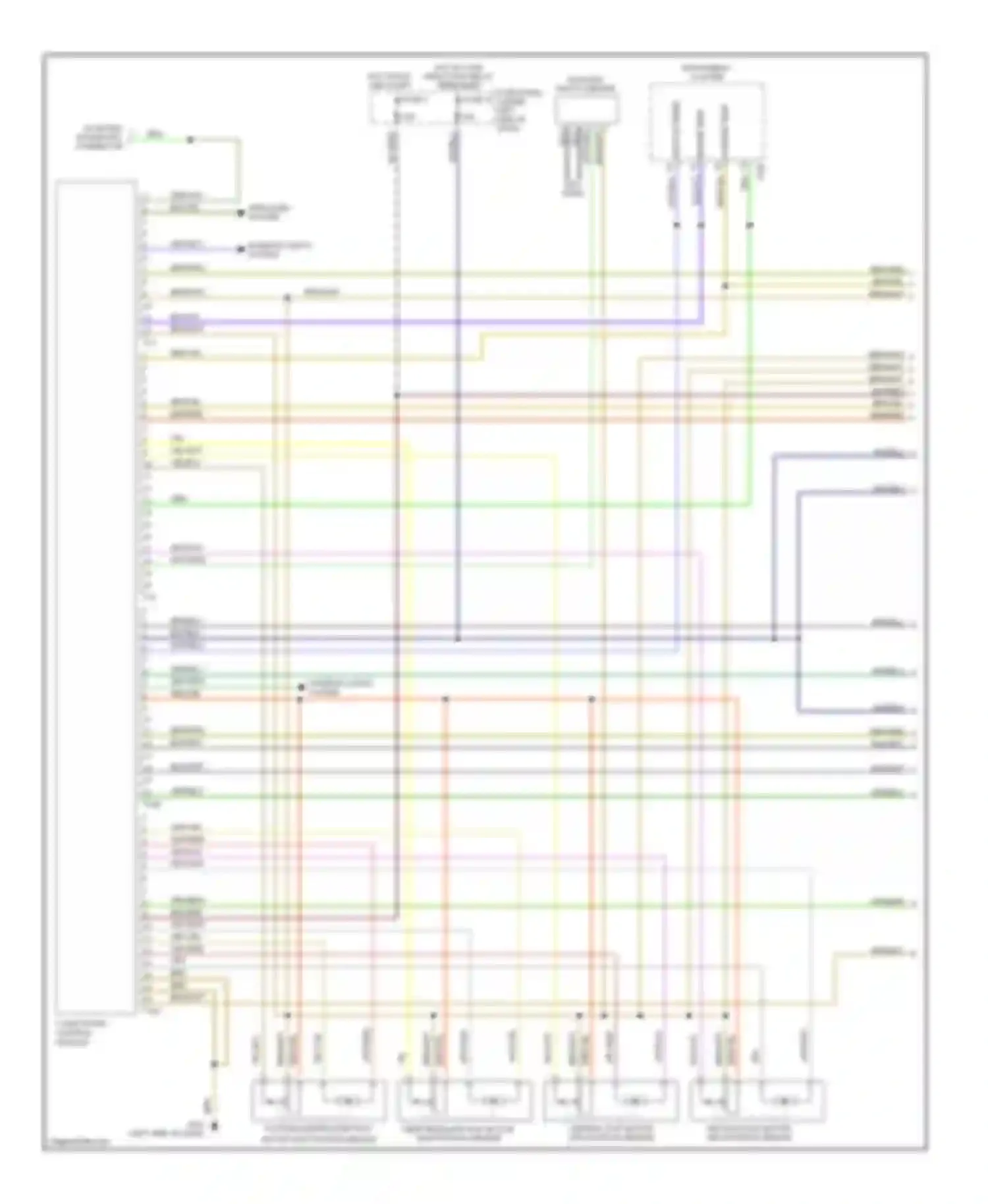 Wiring diagram sunlight photo sensor for Volkswagen Passat B5 (1996-2001) (1 of 2)