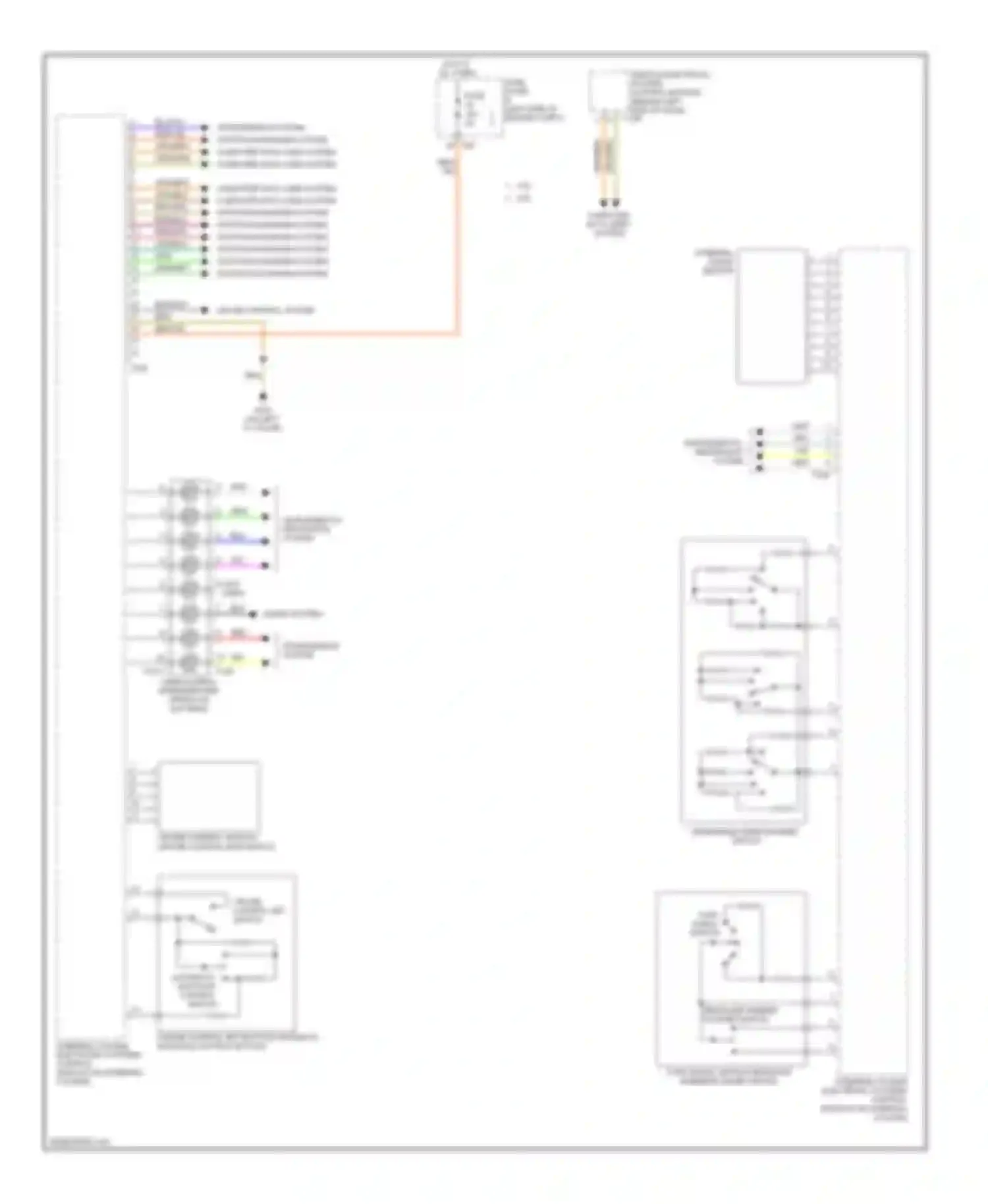 Passat Volkswagen B6 (2005-2010): Steering column electronic systems control module circuit