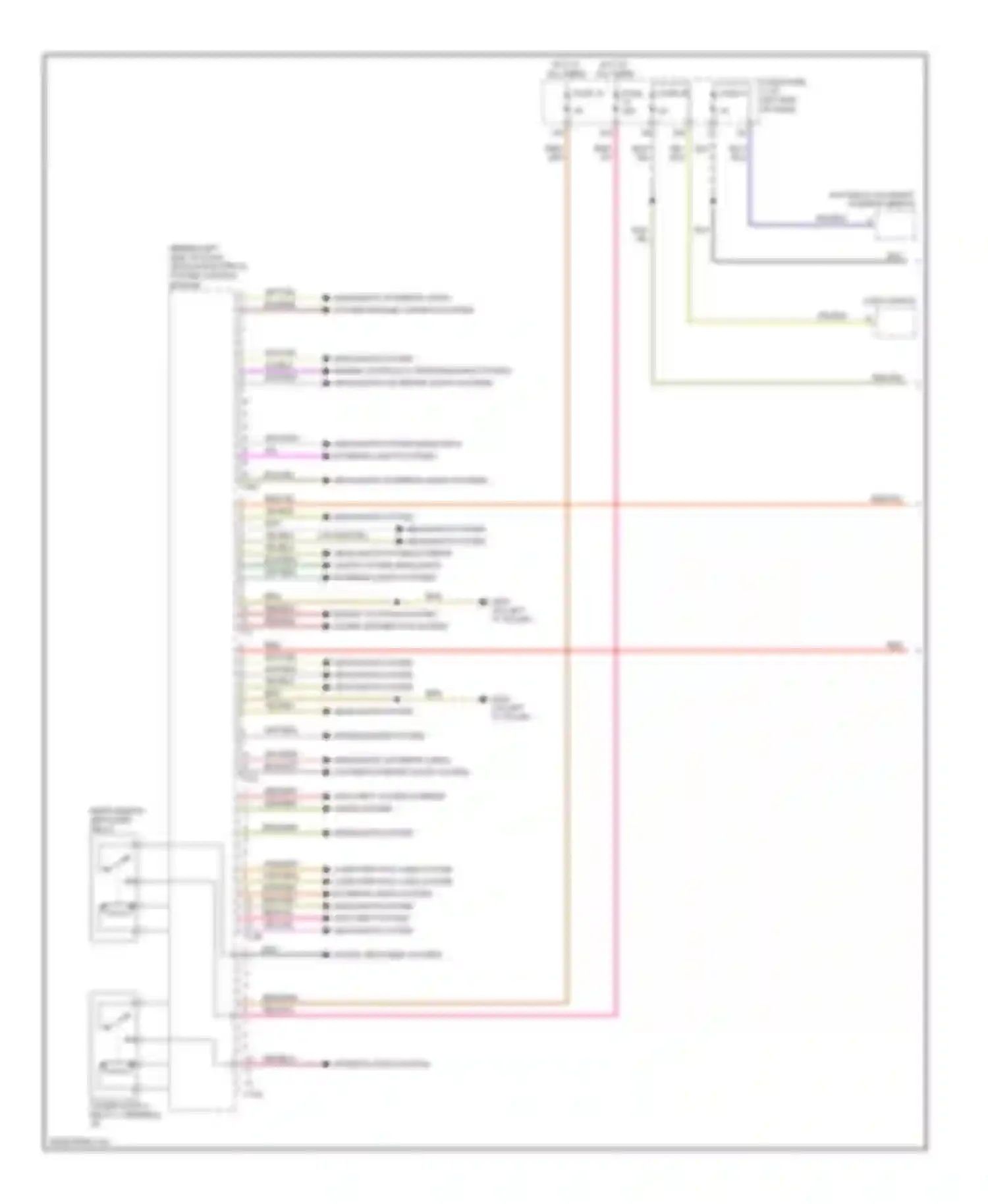Passat Volkswagen B6 (2005-2010): Vehicle electrical system control module circuit (1 of 2)