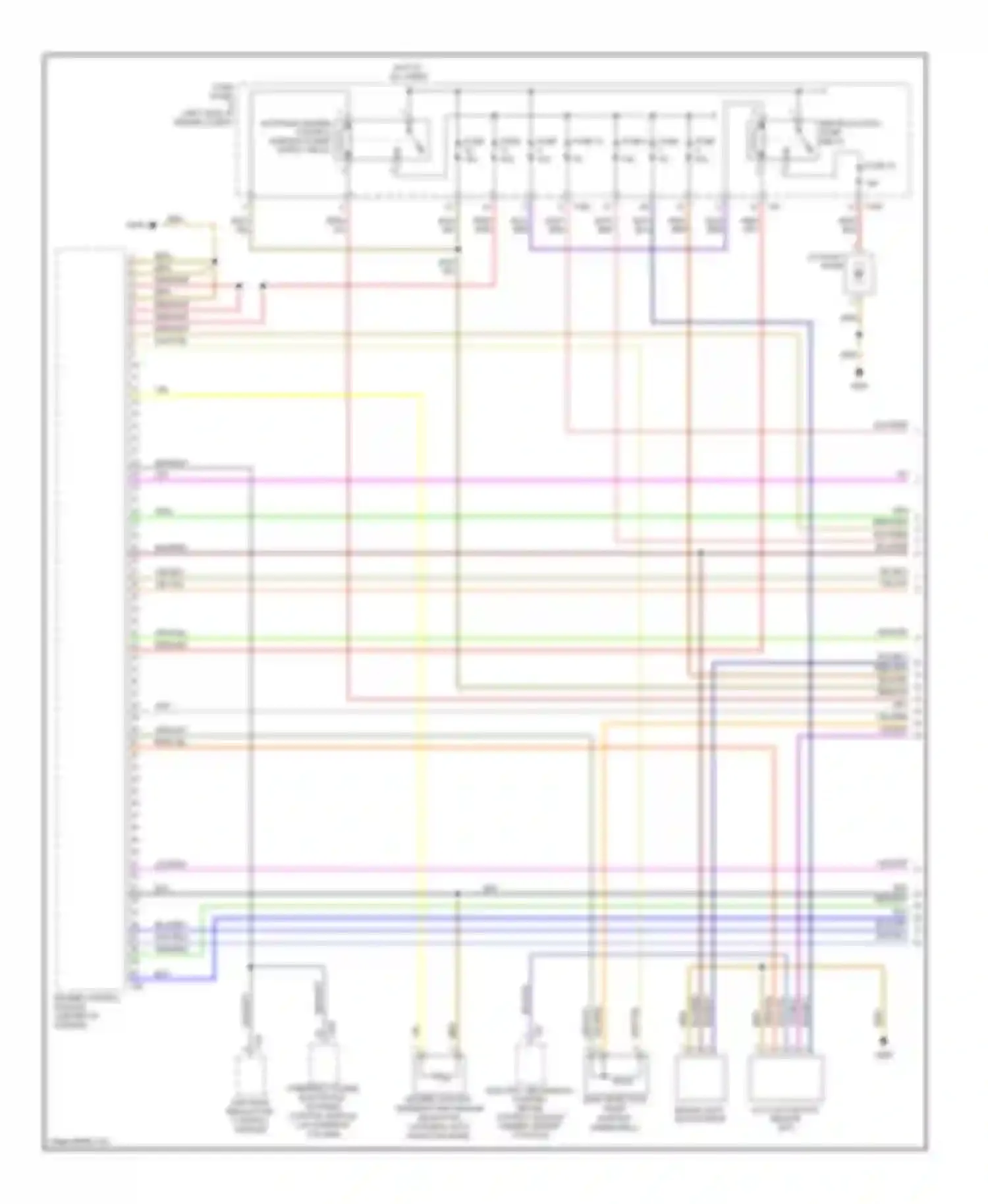 Passat Volkswagen B6 (2005-2010): Wiring diagram engine performance 2.0l, bpy (1 of 5)