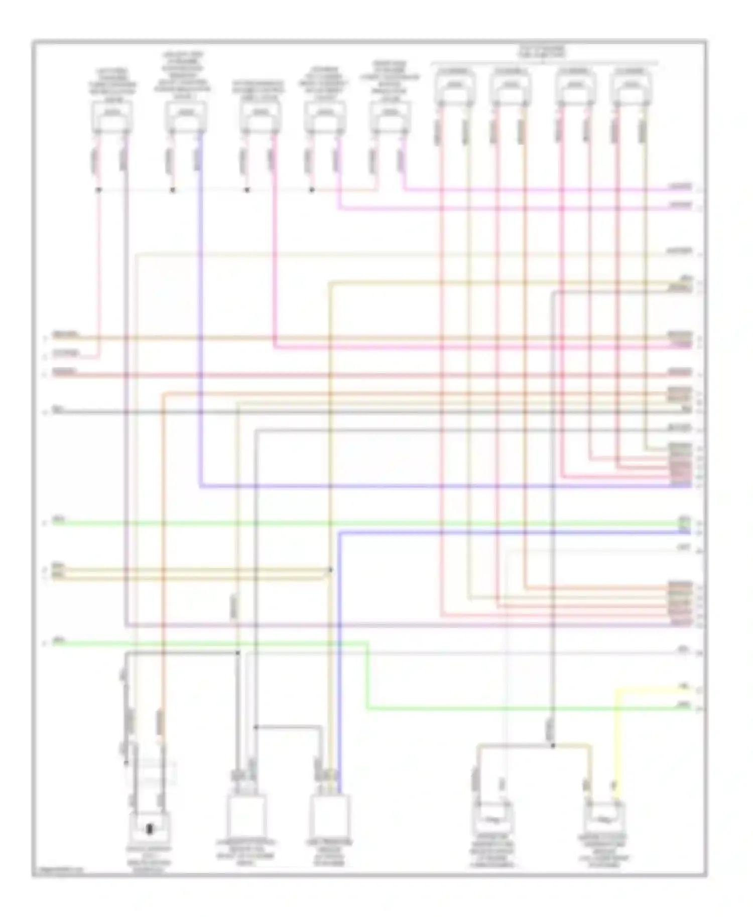 Passat Volkswagen B6 (2005-2010): Wiring diagram engine performance 2.0l, cawb (5 of 6)