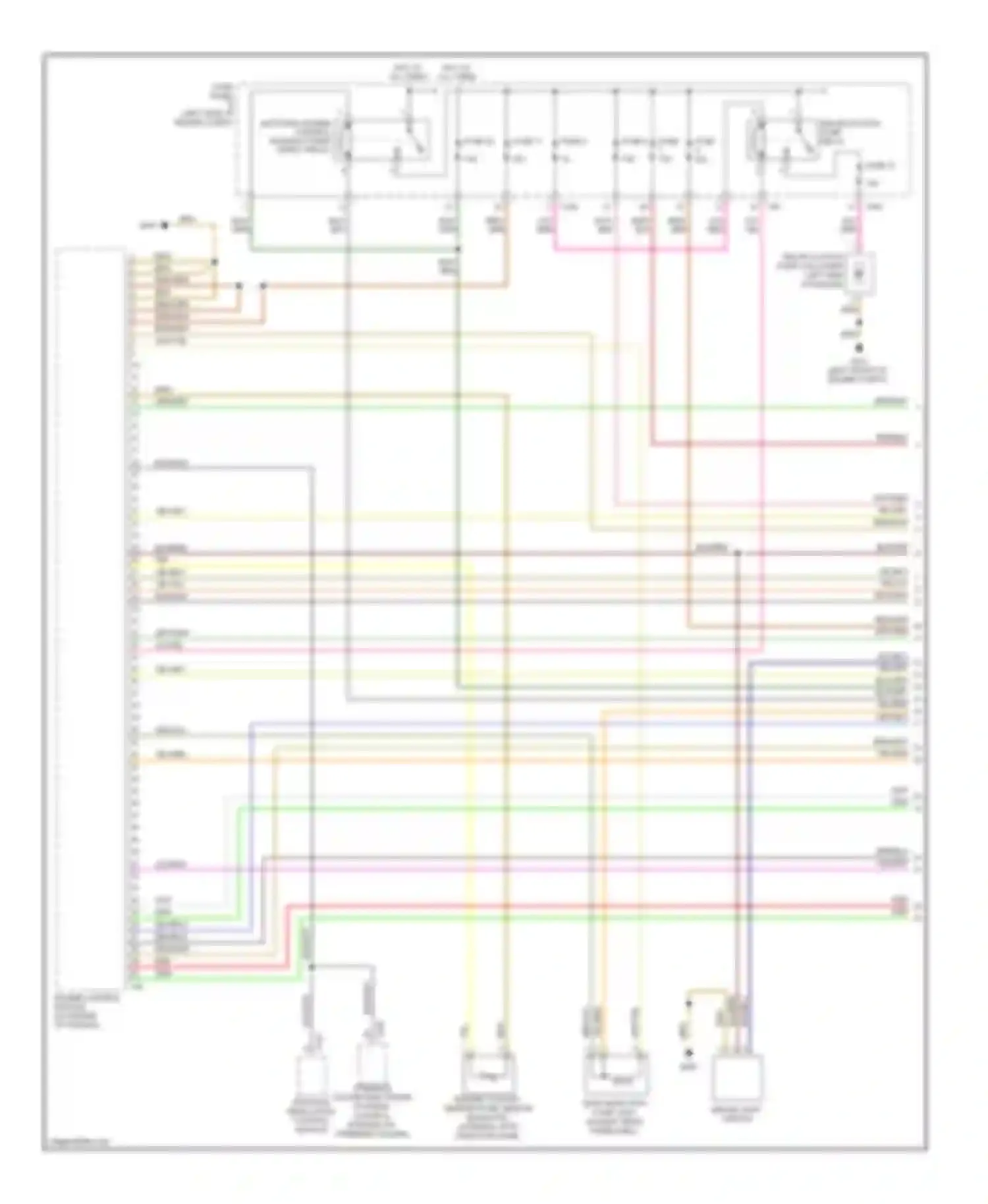 Passat Volkswagen B6 (2005-2010): Wiring diagram engine performance 3.6l (1 of 6)