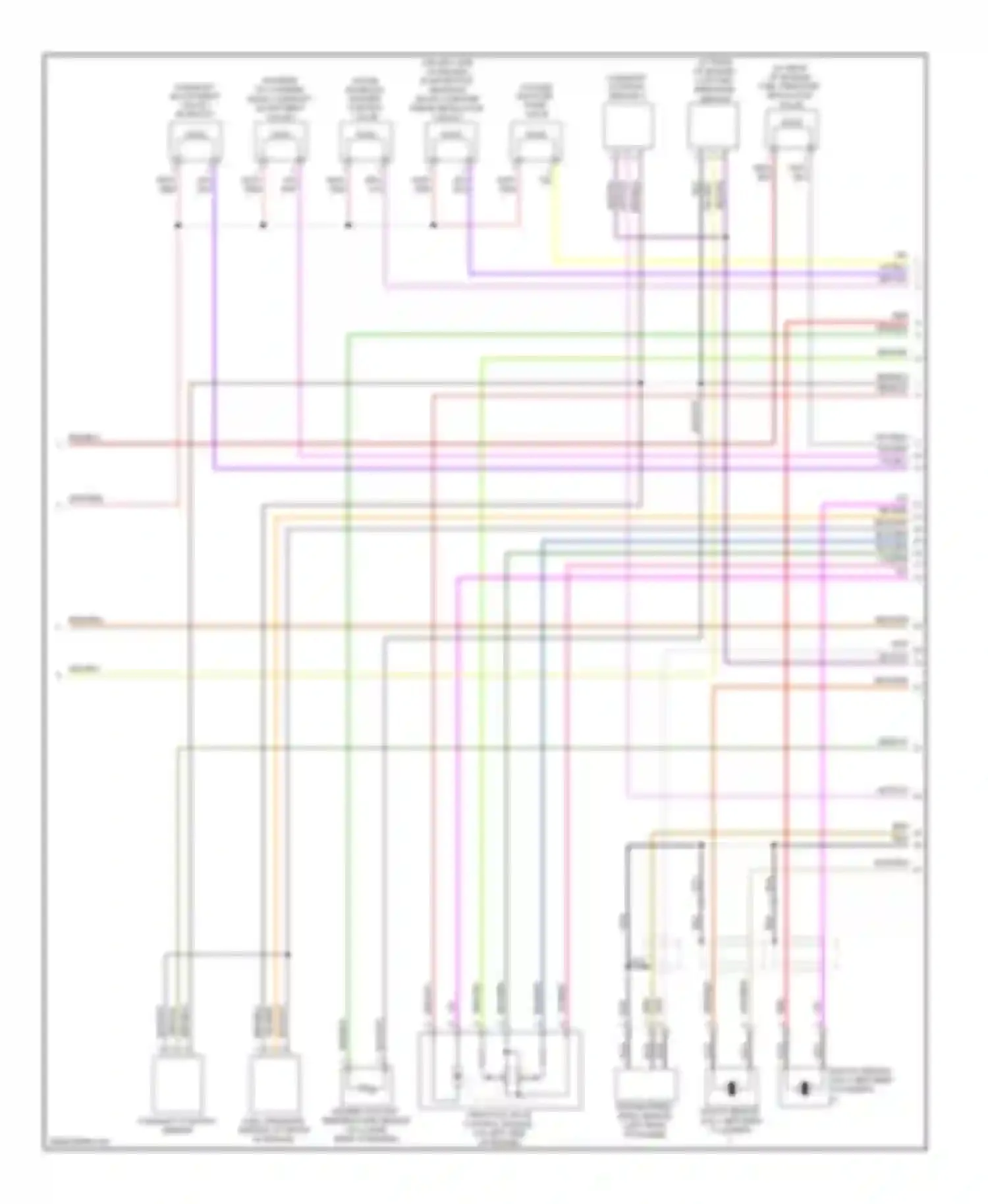 Passat Volkswagen B6 (2005-2010): Wiring diagram engine performance 3.6l (5 of 6)