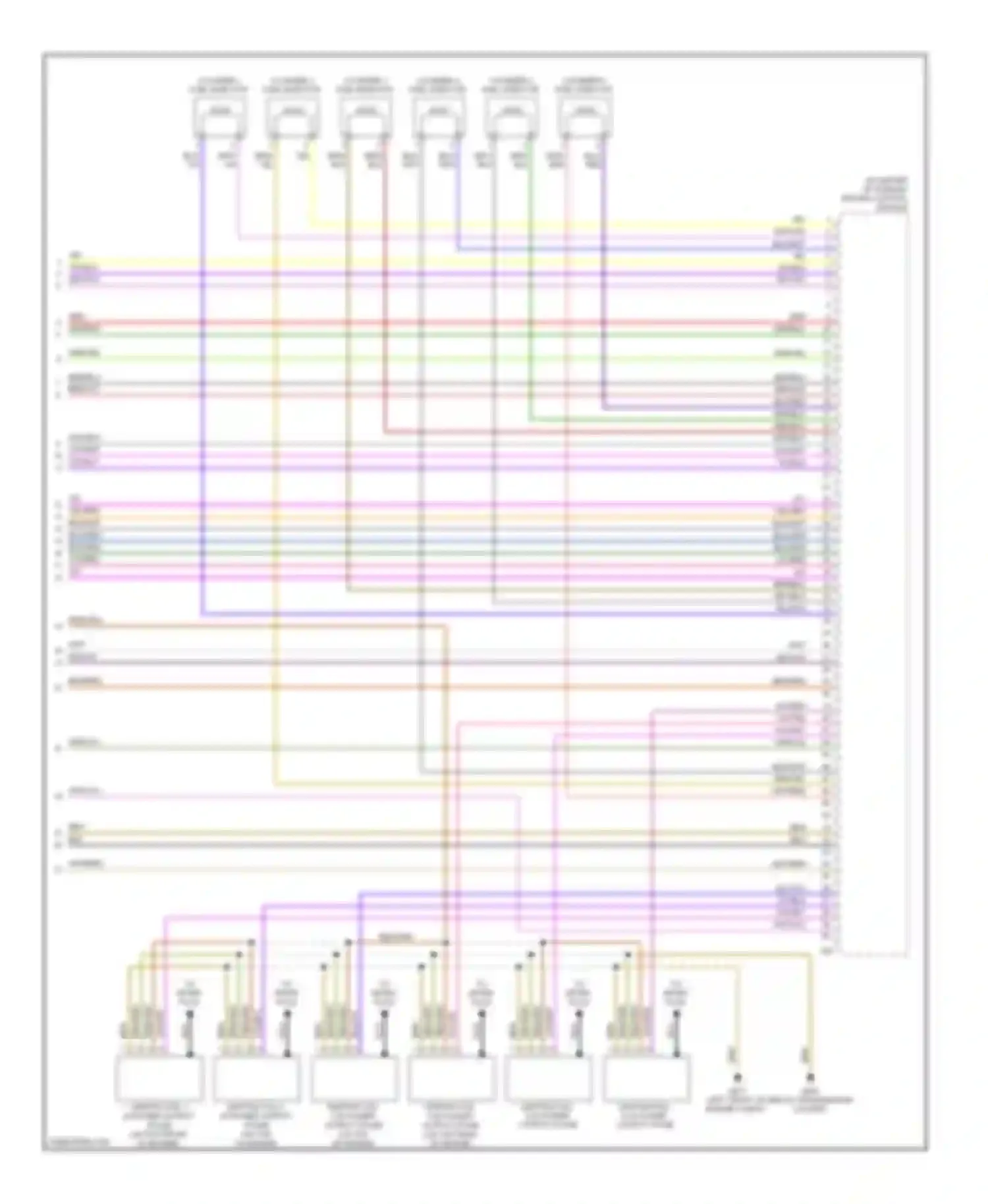 Passat Volkswagen B6 (2005-2010): Wiring diagram engine performance 3.6l (6 of 6)