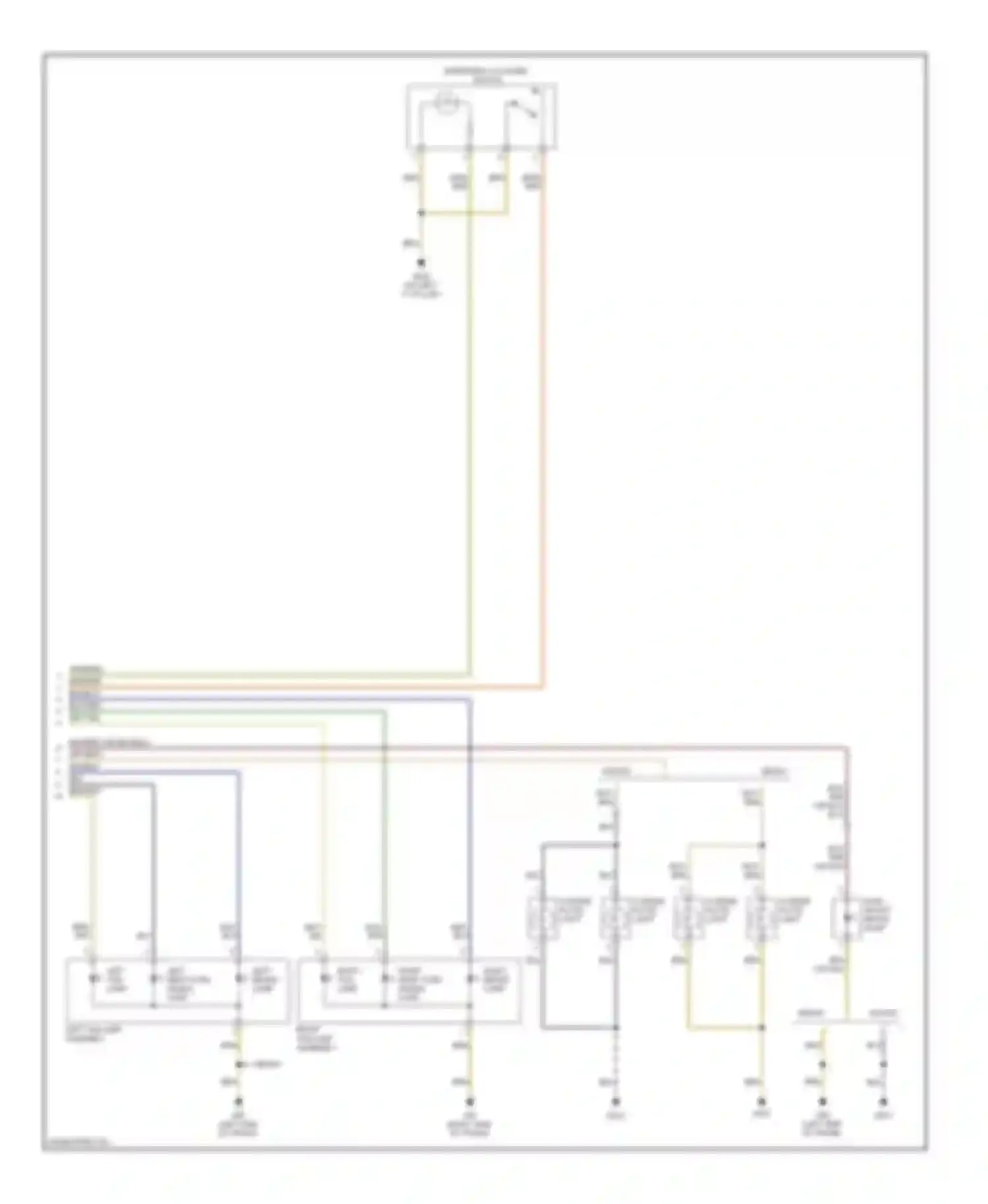 Passat Volkswagen B6 (2005-2010): Exterior lamps circuit (2 of 2)