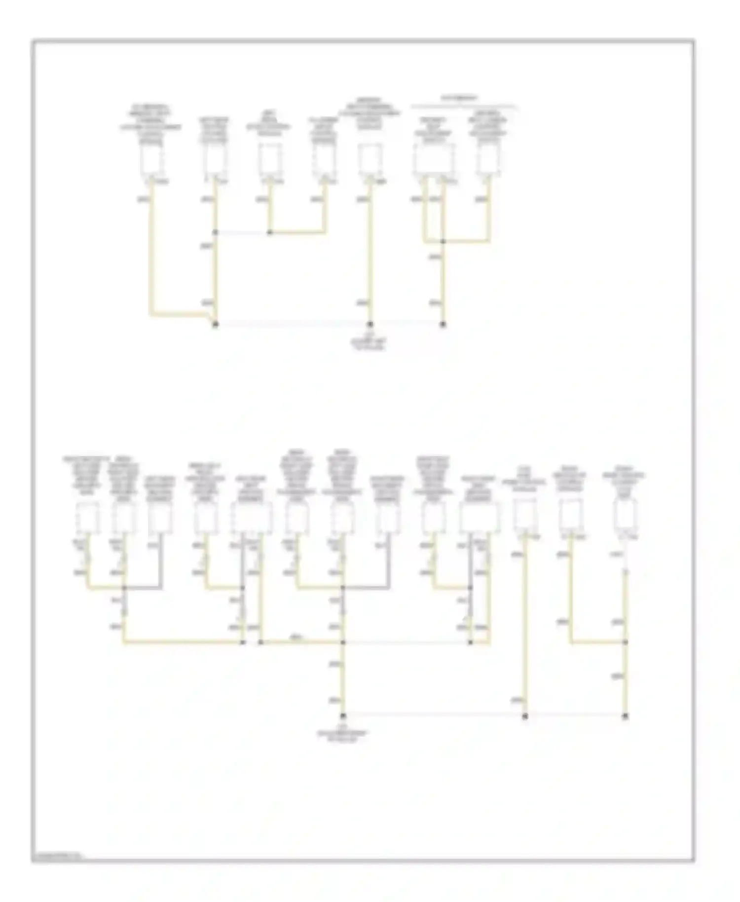 Passat Volkswagen B6 (2005-2010): Ground distribution circuit (2 of 6)