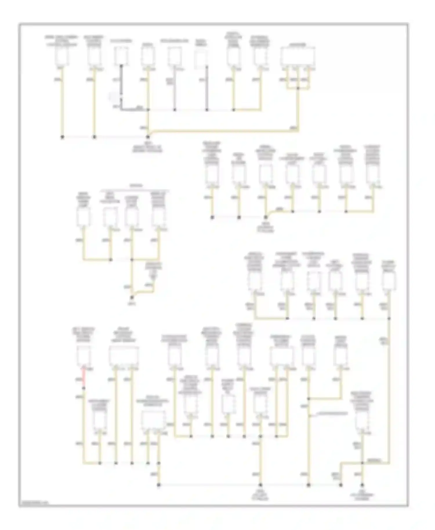 Passat Volkswagen B6 (2005-2010): Ground distribution circuit (3 of 6)
