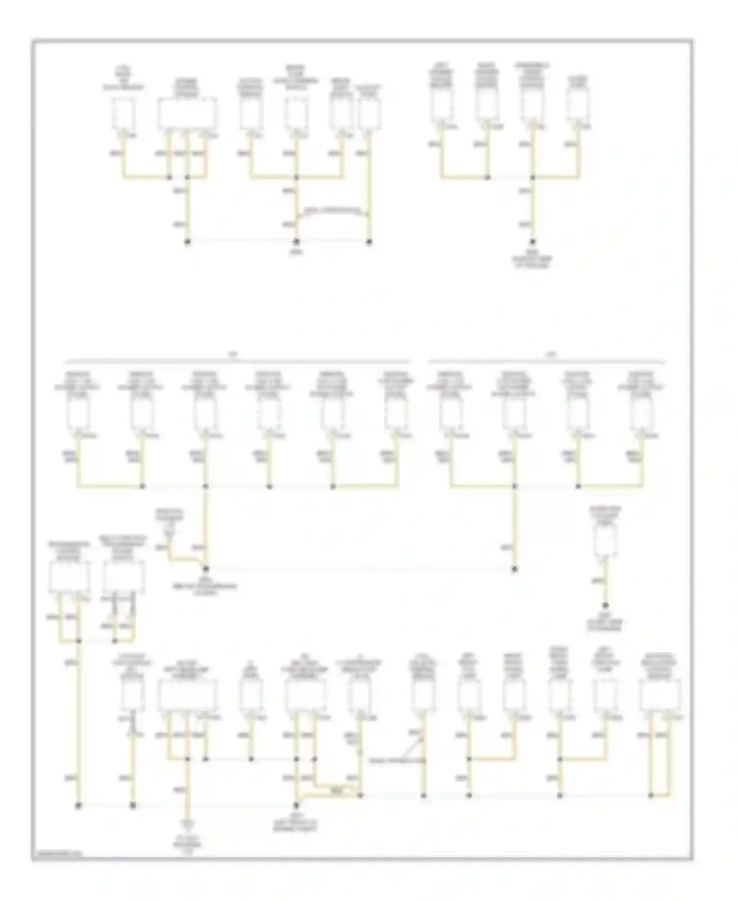 Passat Volkswagen B6 (2005-2010): Ground distribution circuit (4 of 6)