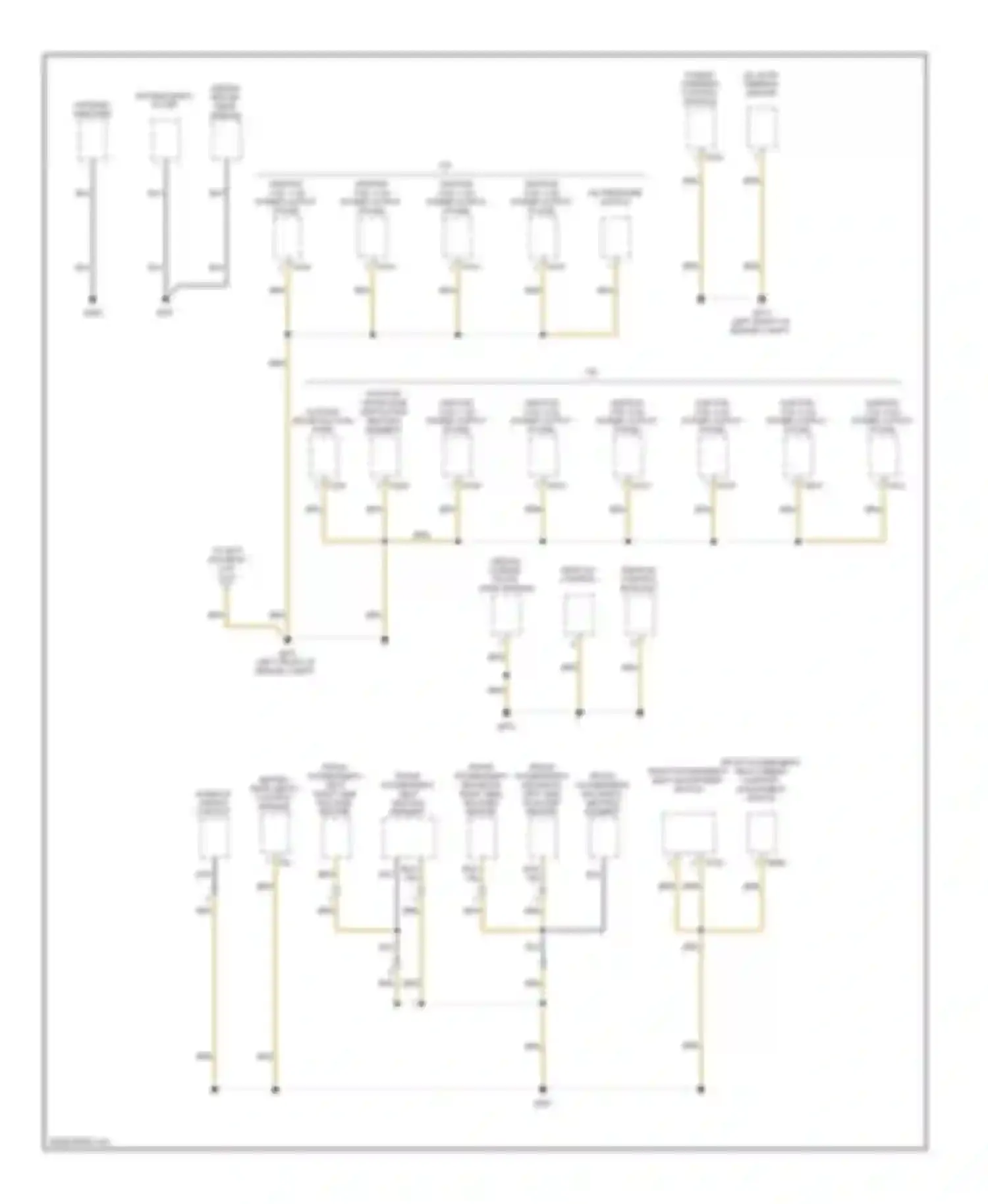 Passat Volkswagen B6 (2005-2010): Ground distribution circuit (5 of 6)