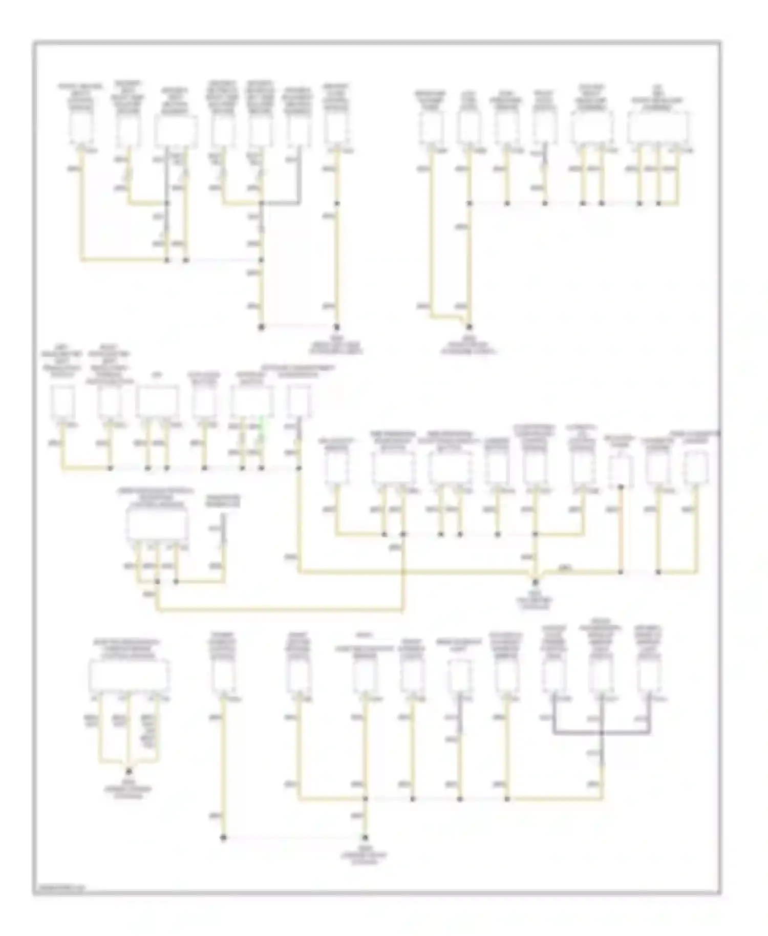 Passat Volkswagen B6 (2005-2010): Ground distribution circuit (6 of 6)