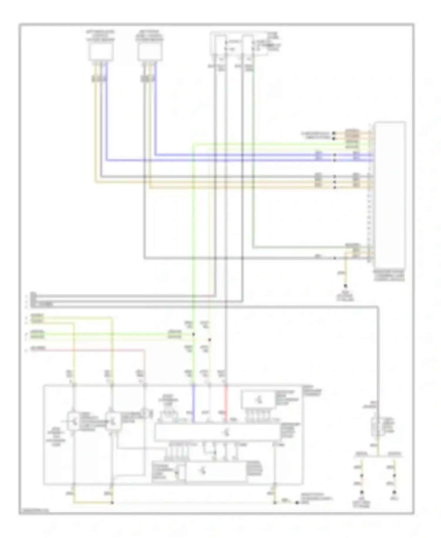 Passat Volkswagen B6 (2005-2010): Headlights circuit, with high intensity gas discharge headlights (2 of 2)