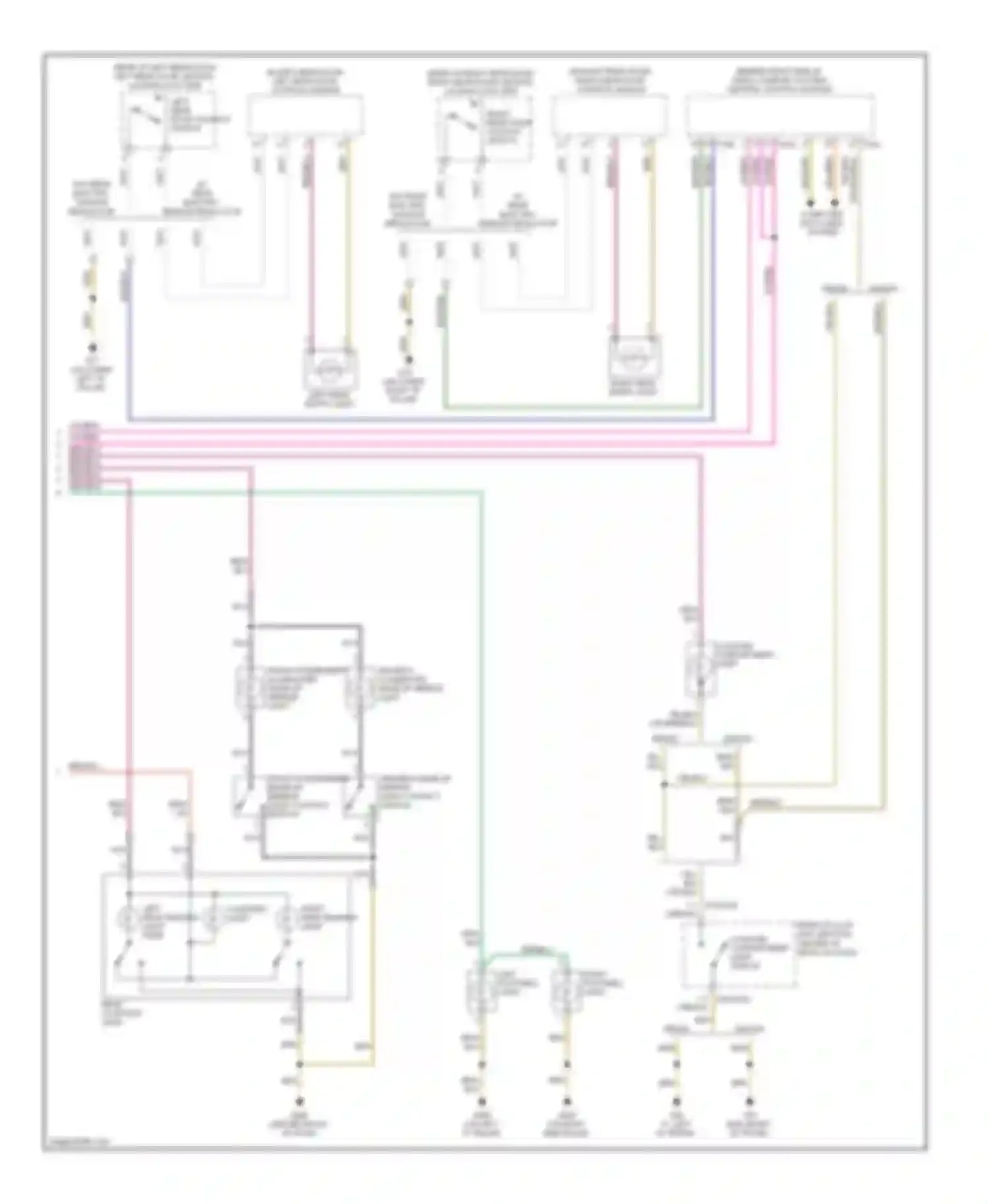 Passat Volkswagen B6 (2005-2010): Courtesy lamps circuit (2 of 2)