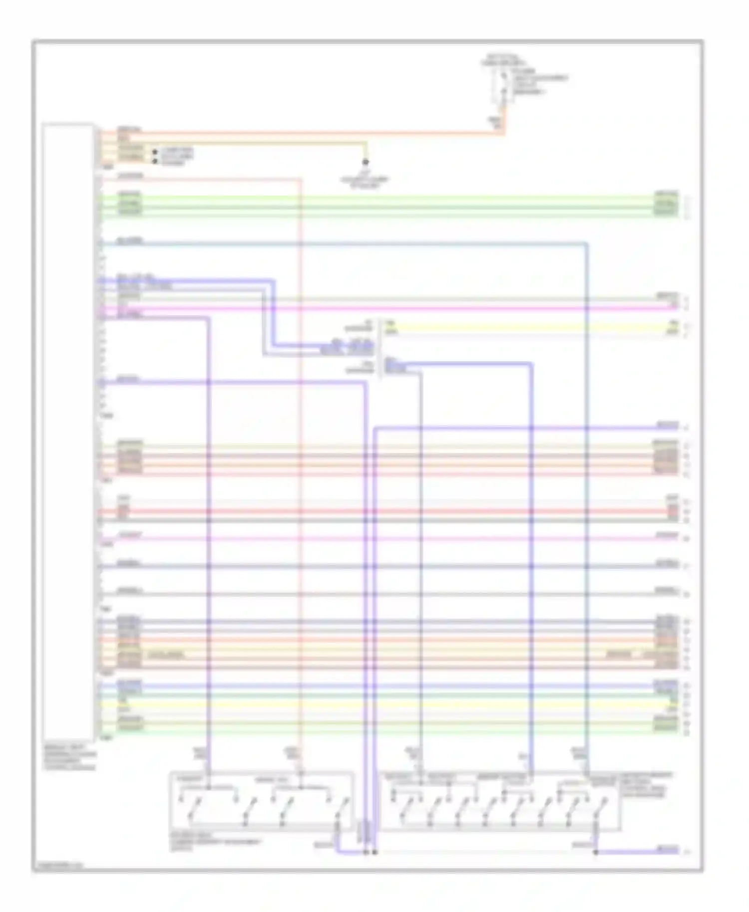Passat Volkswagen B6 (2005-2010): Memory systems circuit (1 of 2)